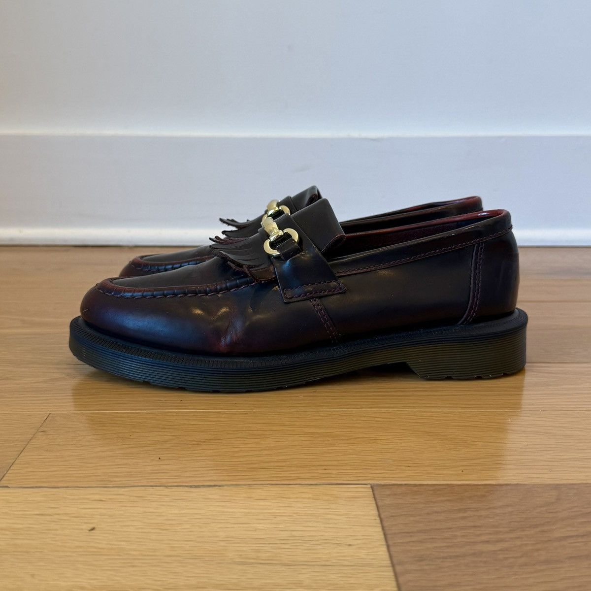 Dr. Martens Dr. Martens Adrian Snaffle Smooth Leather Loafer Red US 9 Size US 9 / EU 42 - 1 Thumbnail