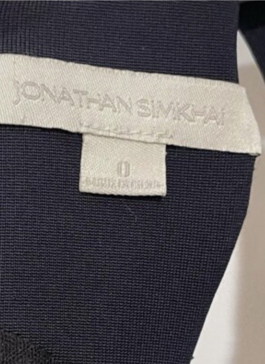Jonathan Simkhai JONATHAN SIMKHAI BLUE/ BLACK EYELETMIDI DRESS SIZE:O $1290 Size XS / US 0-2 / IT 36-38 - 4 Thumbnail