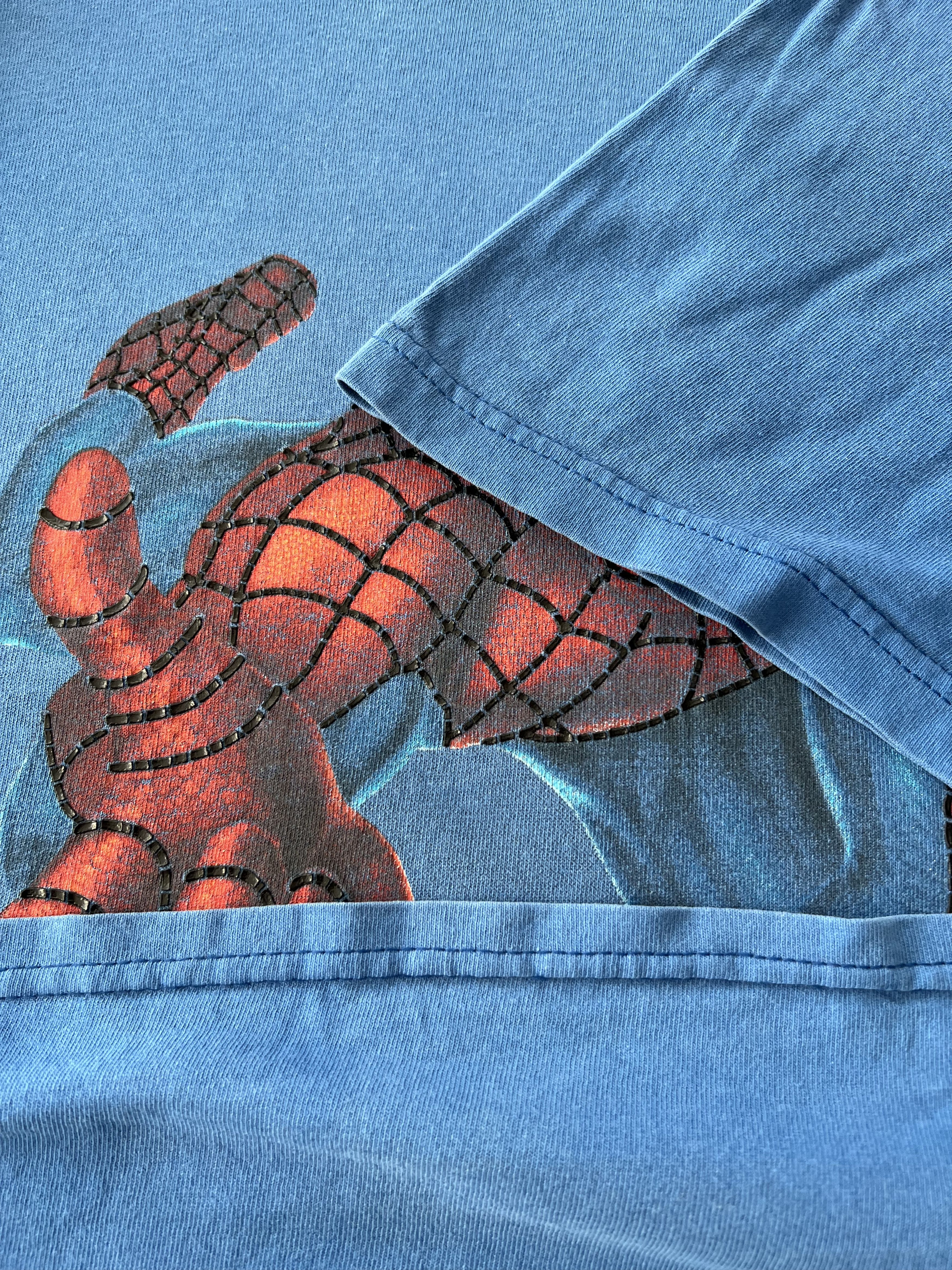 Marvel Comics Vintage 2000s Spider Man Marvel Comics Cartoon Blue T-shirt Size US L / EU 52-54 / 3 - 7 Thumbnail