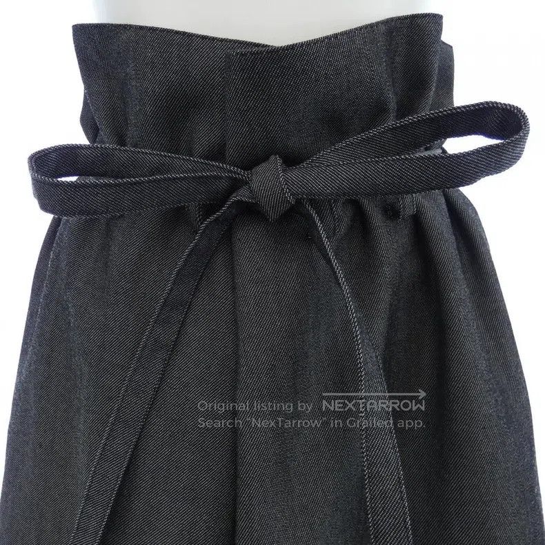 Yohji Yamamoto Yohji Yamamoto size 3 Lace-up denim dress Size 26" / US 2 / IT 38 - 3 Thumbnail