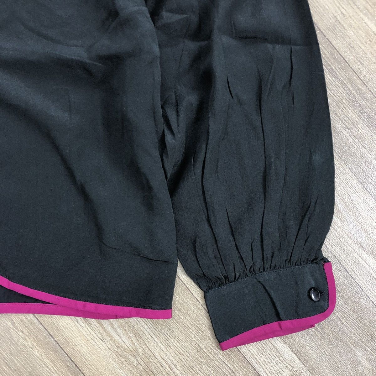 Balenciaga × Vintage Vintage Balenciaga Paris Kimono Style Back Button Up Luxury Size M / US 6-8 / IT 42-44 - 8 Thumbnail