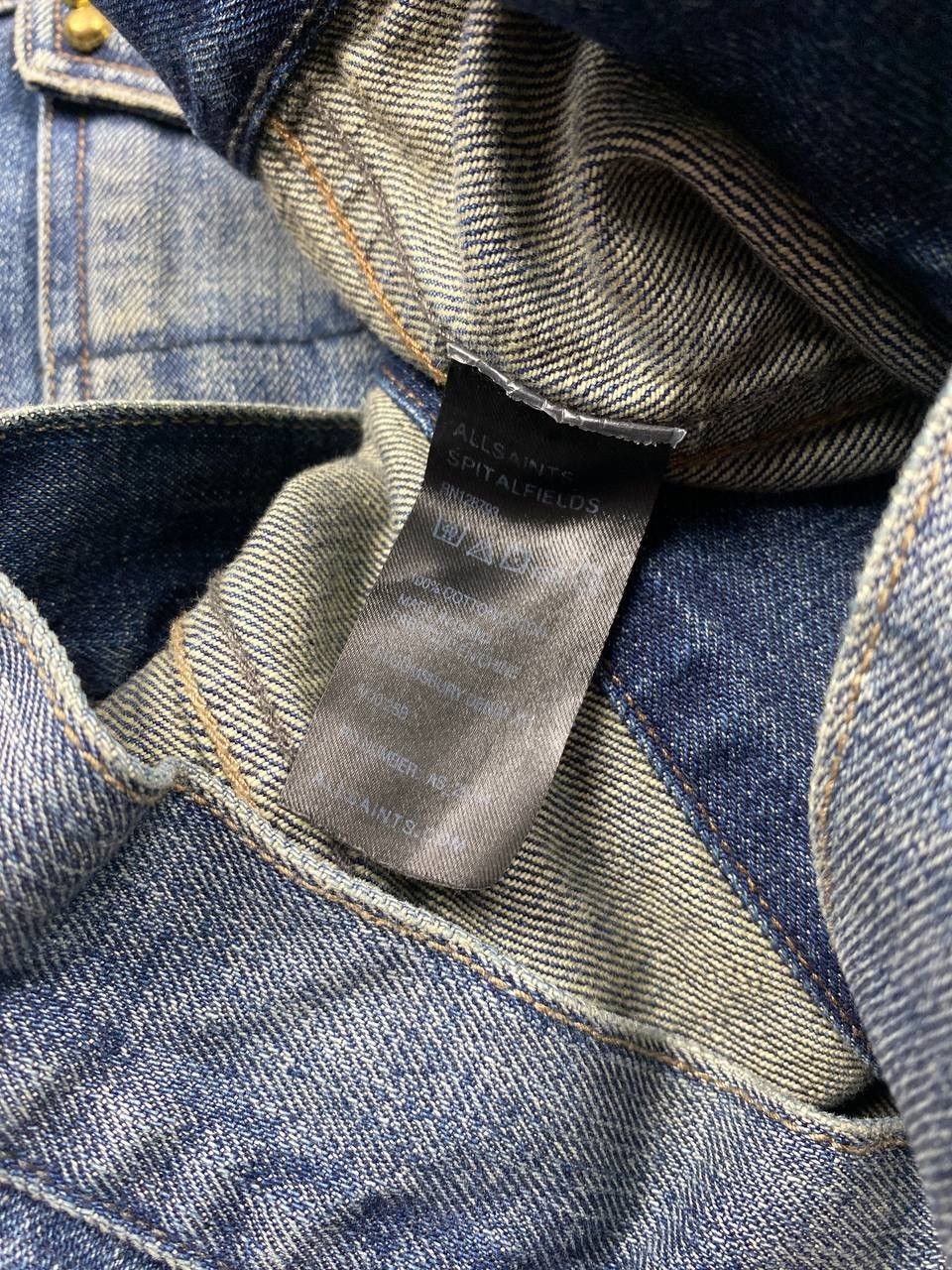 Allsaints Allsaints Selvedge Denim Vest Trucker Jacket Faded Biker Size US M / EU 48-50 / 2 - 11 Thumbnail