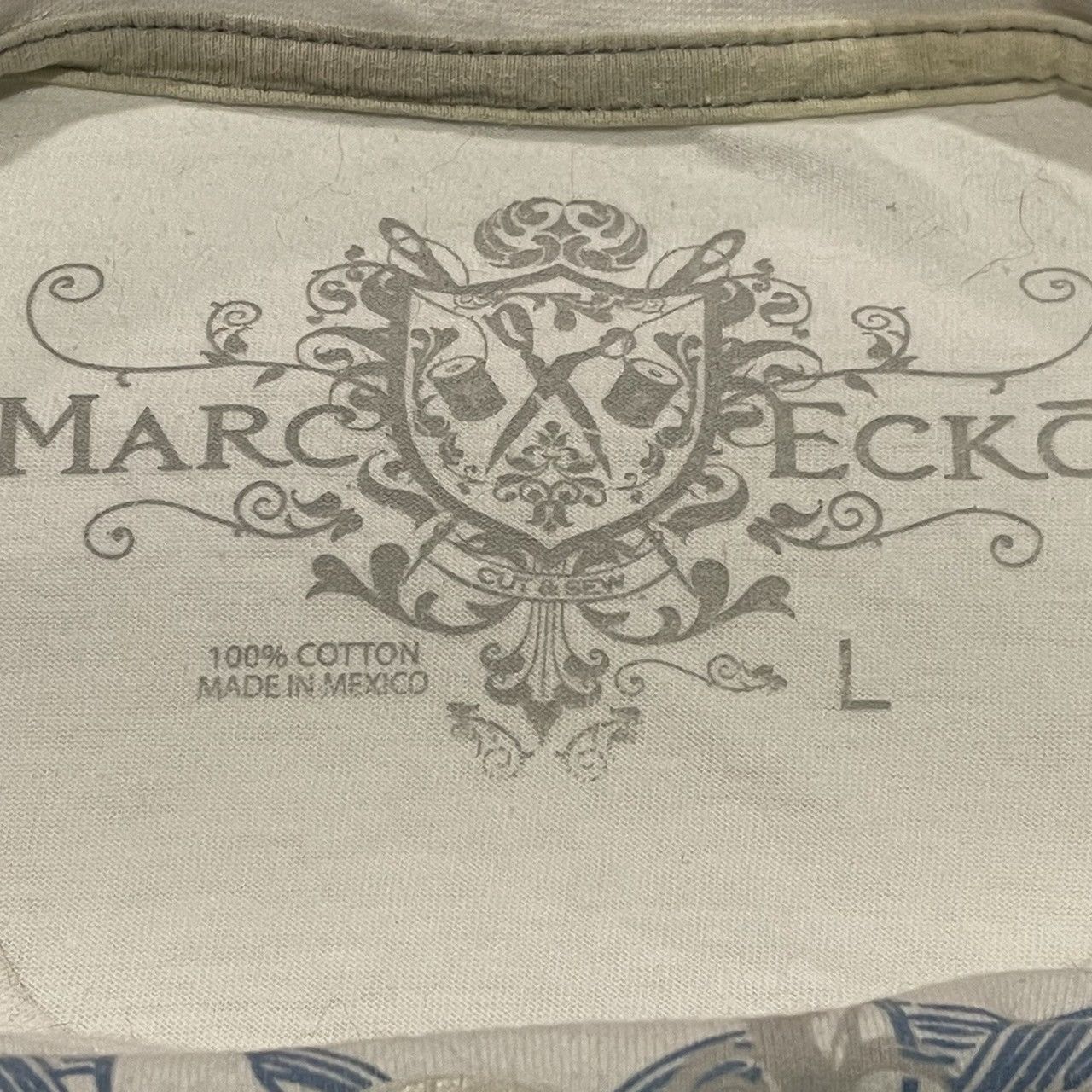 Affliction × Marc Ecko × Tapout Rare Marc Ecko Wings Cross Tee Y2K Affliction Style Size US L / EU 52-54 / 3 - 4 Thumbnail