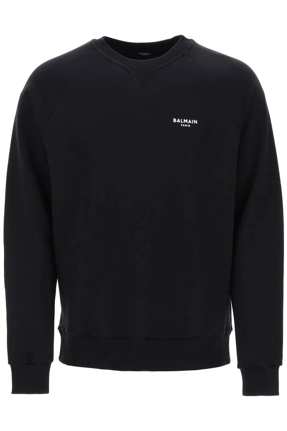 image of Balmain O1S22I1N0224 Crew-Neck Sweatshirt In Black, Men's (Size XL)