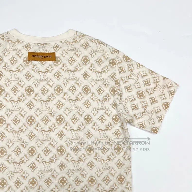 Louis Vuitton Louis Vuitton Beige presbyopic full print short sleeve Size US XL / EU 56 / 4 - 6 Thumbnail