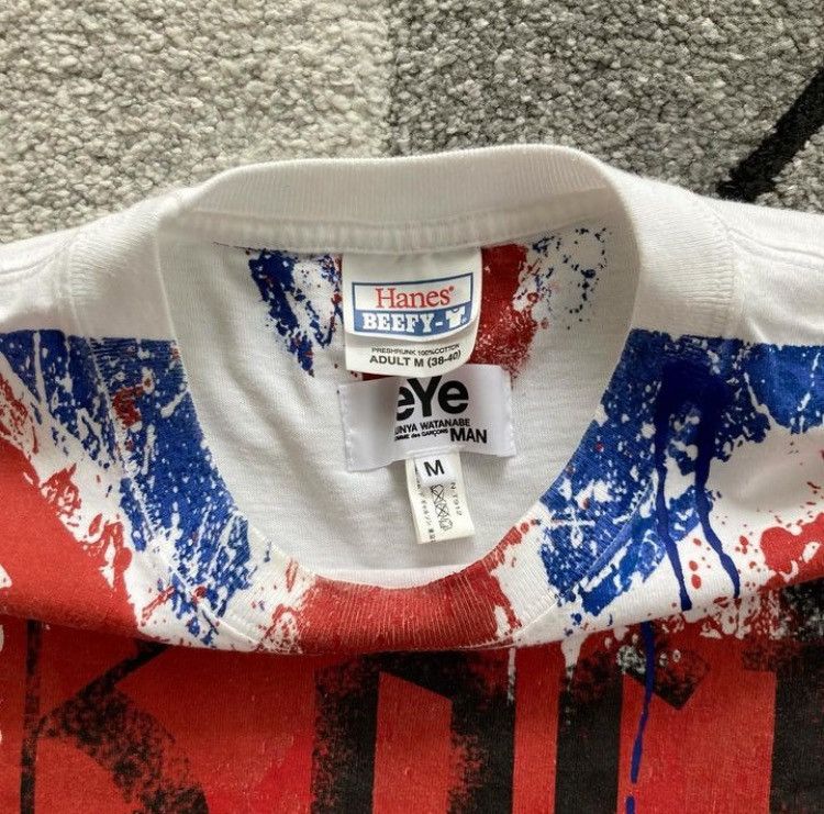 Junya Watanabe Hanes Beefy Rock Union Jack Tee