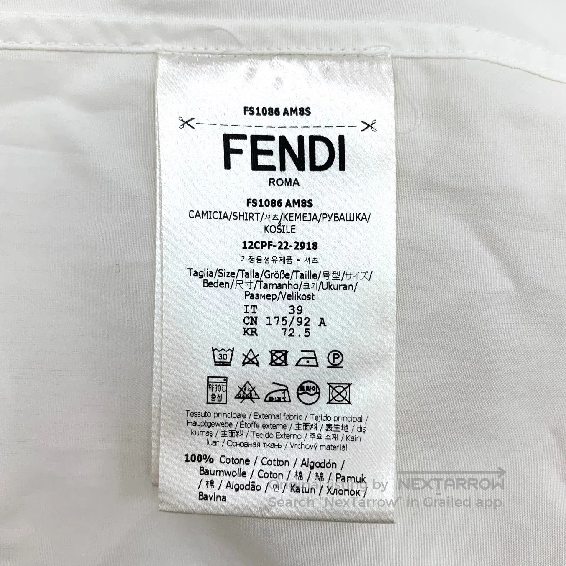 Fendi FENDI size 39 White multi-pocket cotton lapel single-breas Size US S / EU 44-46 / 1 - 7 Thumbnail