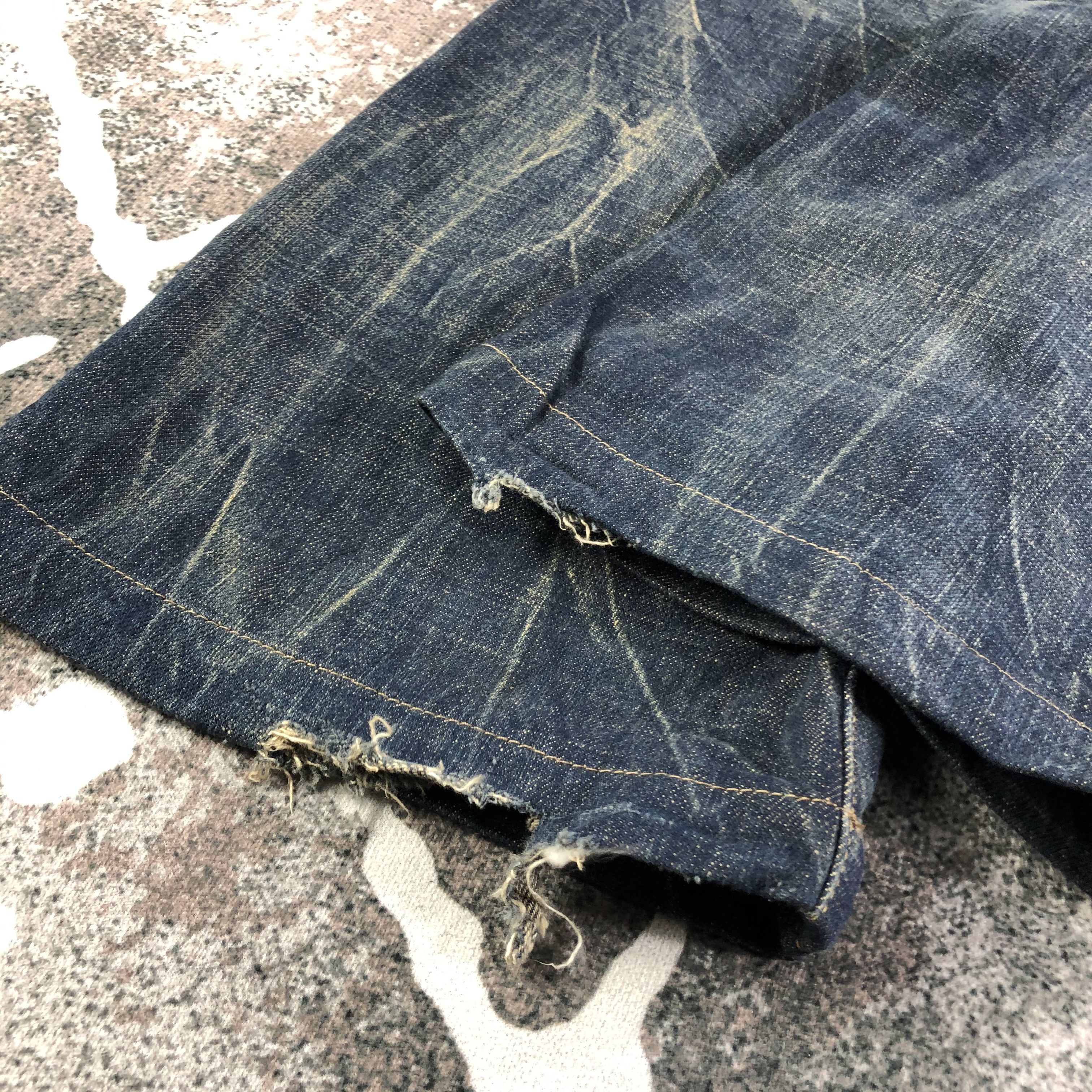 Japanese Brand Lolita Faded Flared Jeans KJ1931 Size 28" / US 6 / IT 42 - 6 Thumbnail