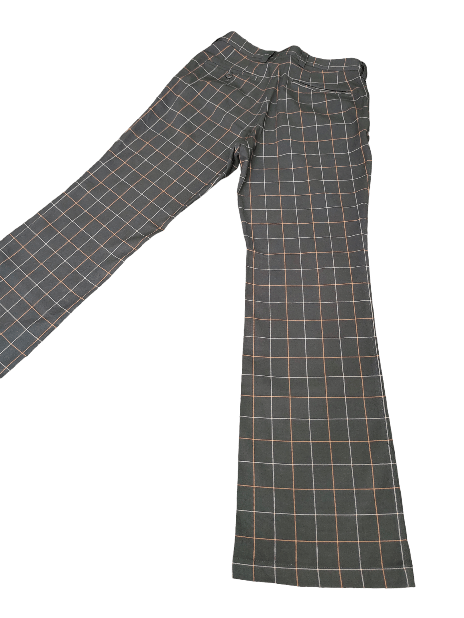 Tornado Mart Flare Pants Tornado Mart Checkered Plaid Boot Cut Streetwear Size US 29 - 12 Thumbnail