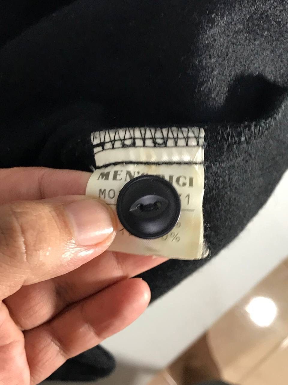 vintage mens bigi spillo filo all black mate style