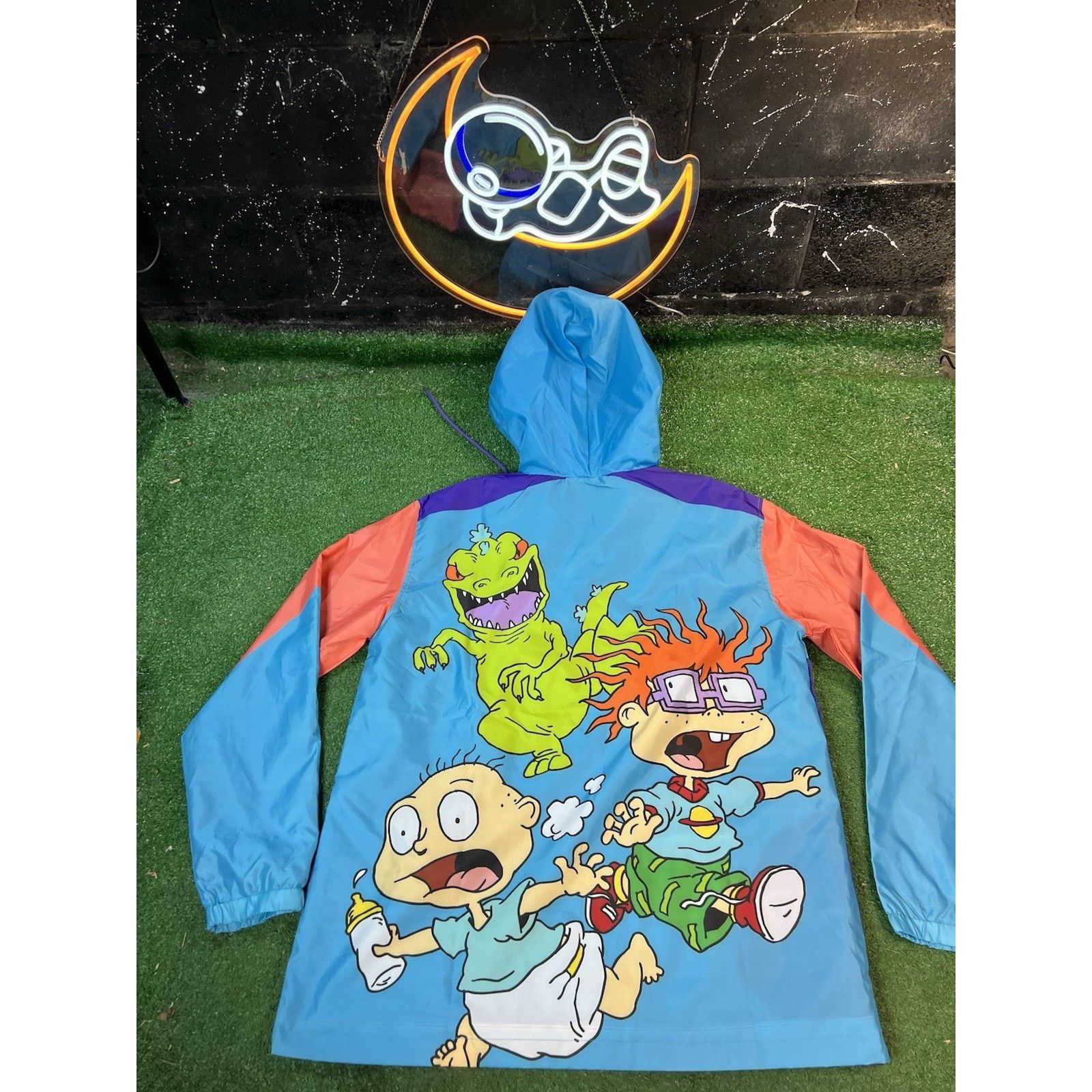 Nickelodeon NWT Nickelodeon Rugrats Windbreaker Jacket Size Large LG Size US L / EU 52-54 / 3 - 4 Thumbnail