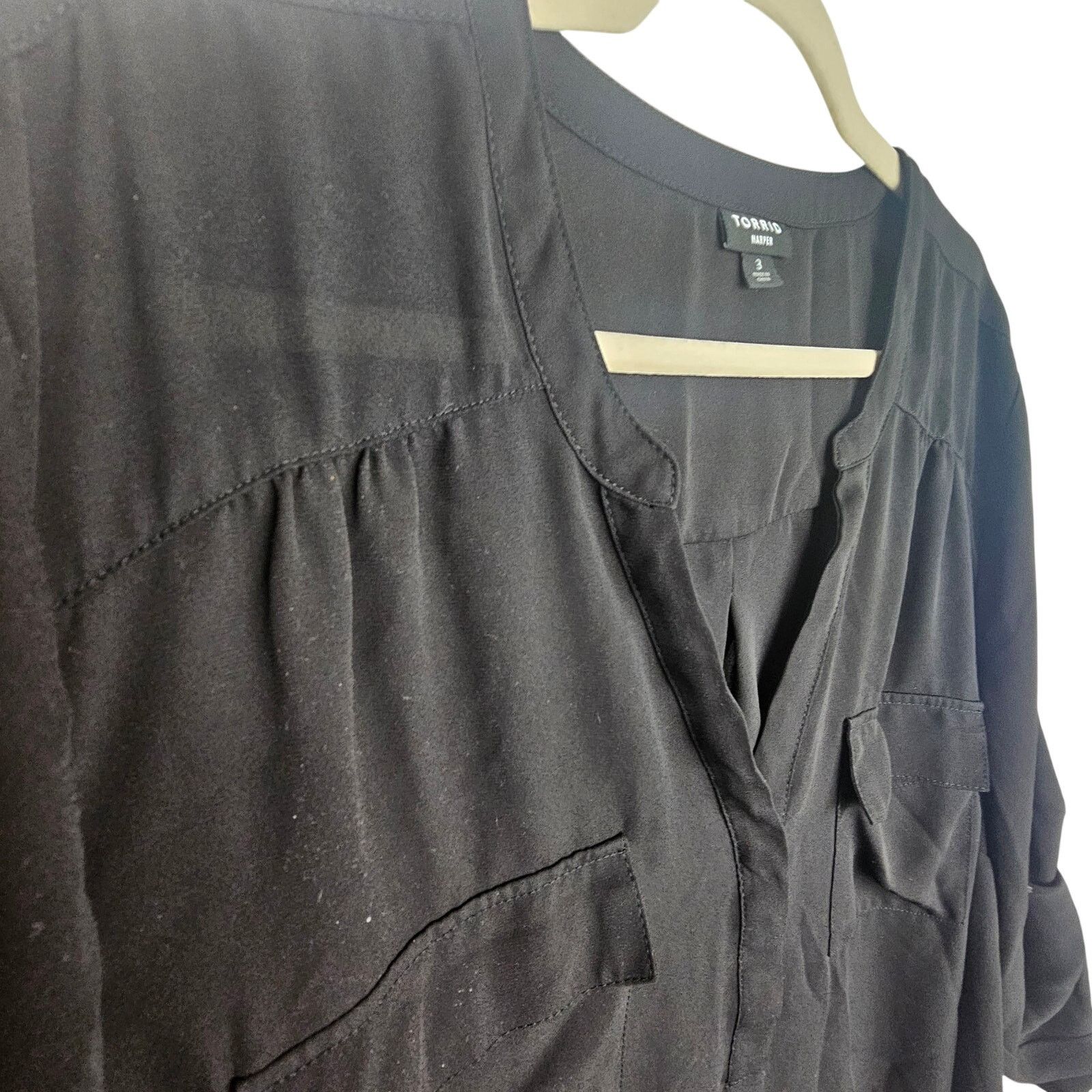 Torrid Torrid Harper Blouse Plus Size 3X Classic Career Minimalist Size 3XL / US 20-22 - 6 Thumbnail