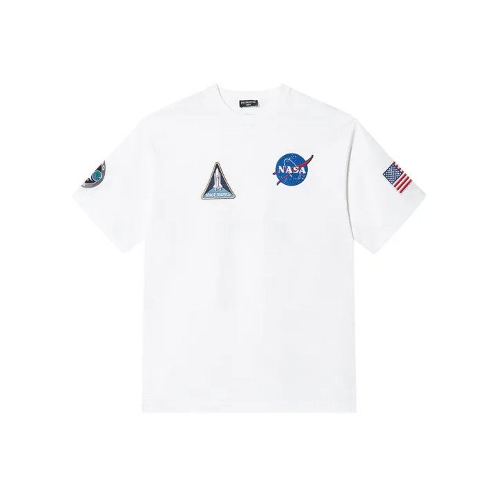 Balenciaga Balenciaga NASA Collaboration Oversized White T-Shirt Size US XS / EU 42 / 0 - 1 Thumbnail