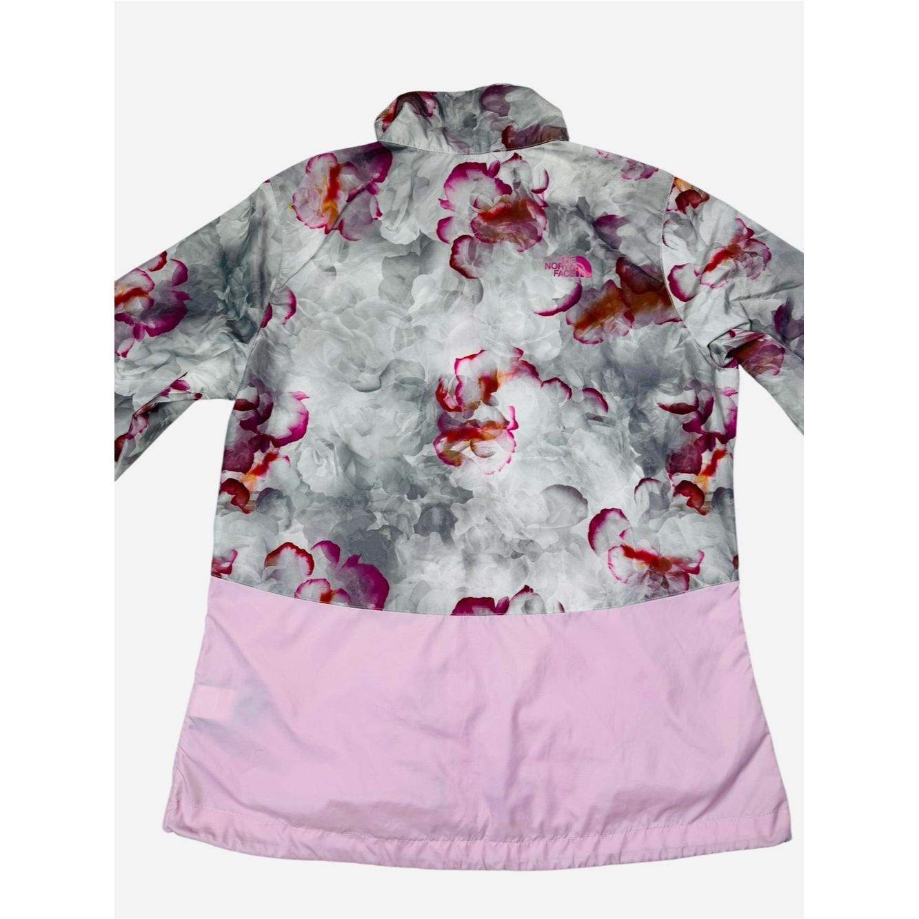 The North Face The North Face Pink & Gray Floral-Print Rain Jacket Size M Size M / US 6-8 / IT 42-44 - 4 Thumbnail