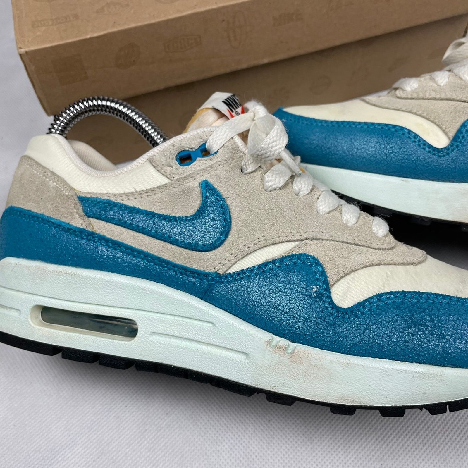 Nike × Vintage Nike Air Max 1 Vintage Sail Neo Turquoise Size US 6,5 Size US 6.5 / IT 36.5 - 3 Thumbnail