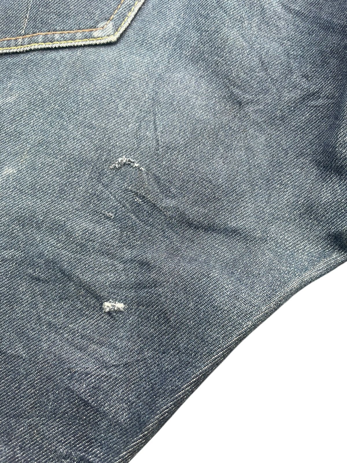 Japanese Brand AVV Homme Selvedge Patched Denim Size US 35 - 9 Thumbnail