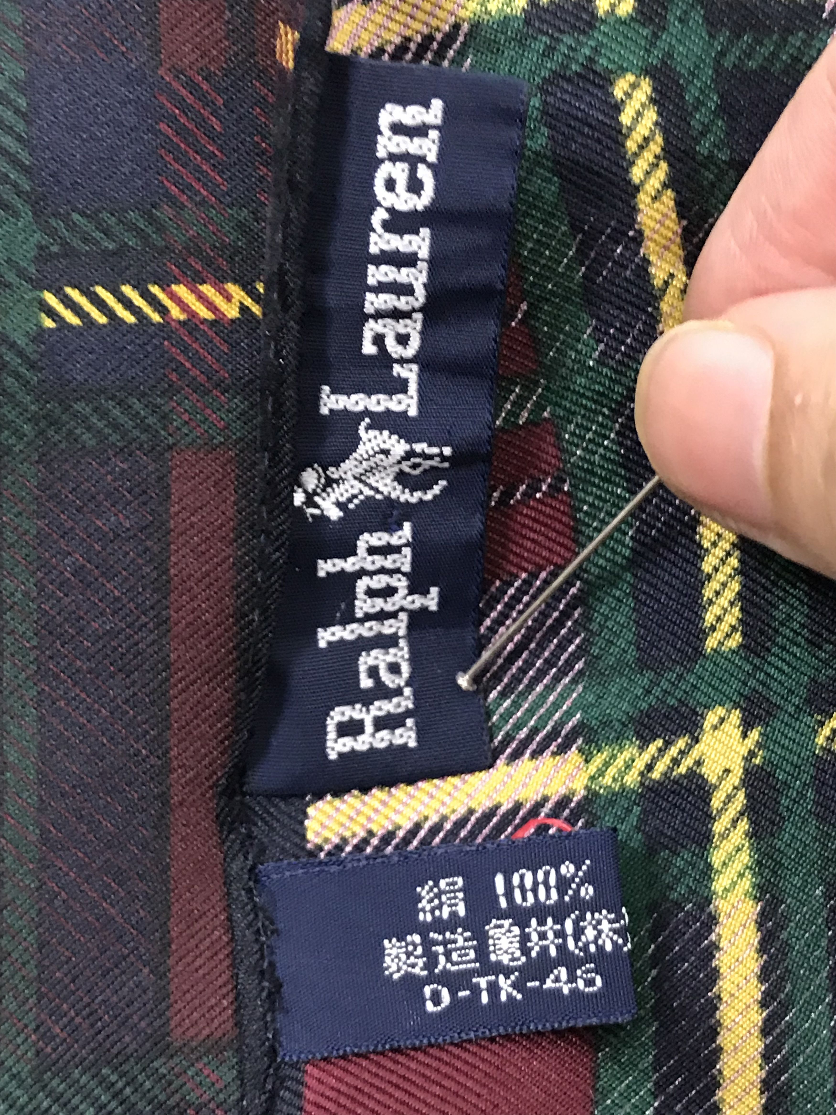 Ralph Lauren RL501 Vintage Ralph Lauren Silk Scarf Shawl Designer Scarf Size ONE SIZE - 5 Thumbnail