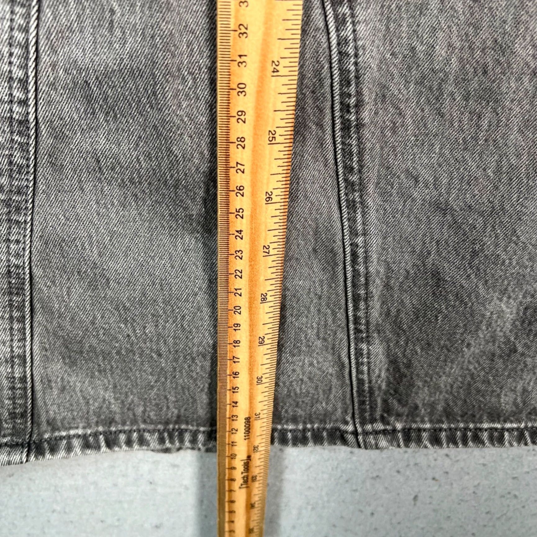 Uniqlo Uniqlo Womens Denim Midi Skirt 100% Cotton Gray Size 2 Satin/Denim? Wait. Size 26" / US 2 / IT 38 - 6 Thumbnail