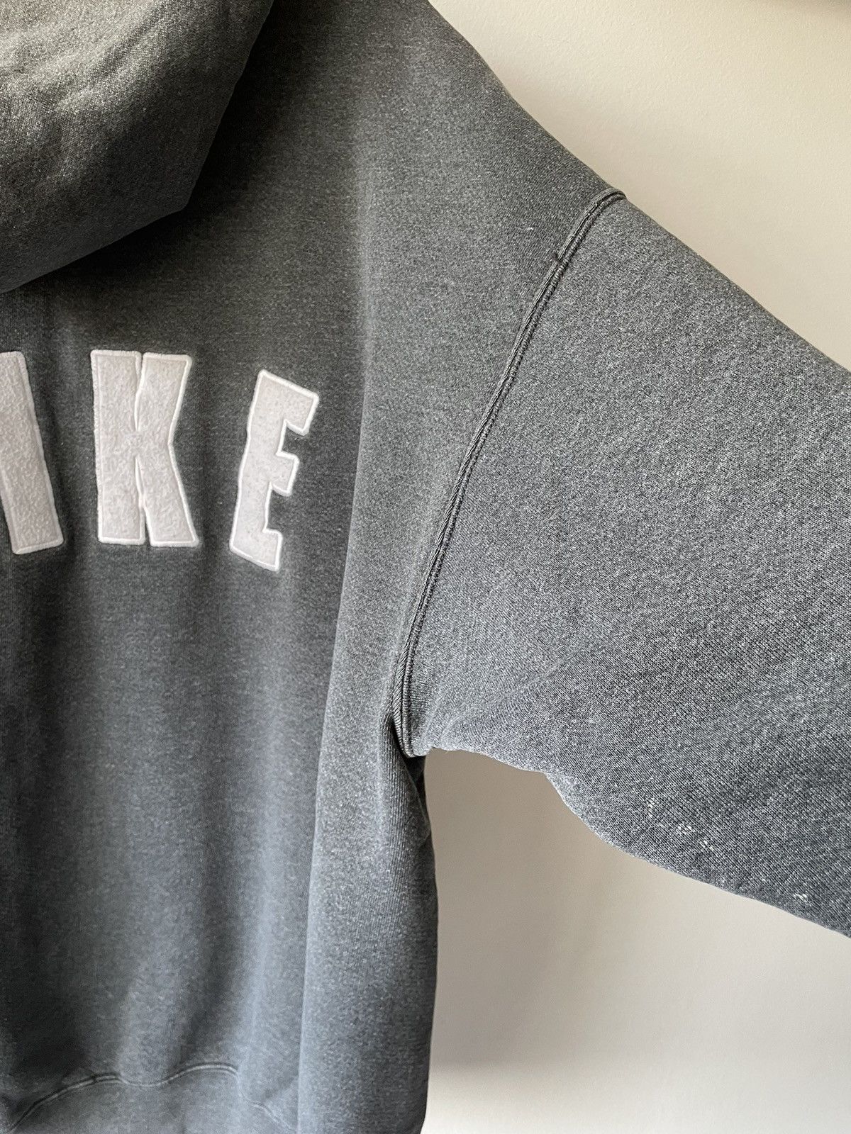 Vintage Vintage 90s Nike Check Spellout Boxy Hoodie Size US XXL / EU 58 / 5 - 4 Thumbnail
