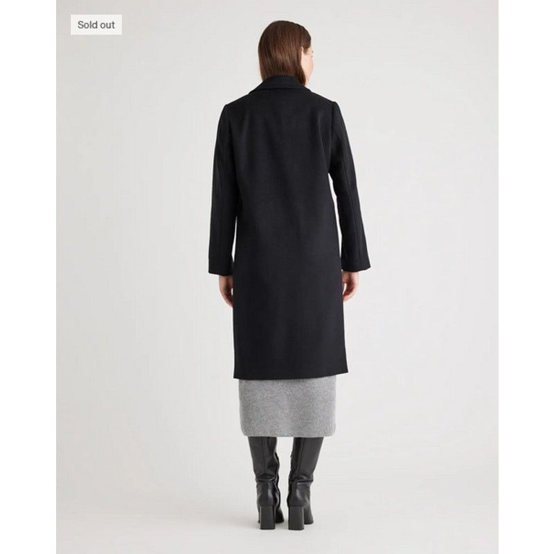 Quince Quince Italian Wool Classic Single Breasted Coat Large NWT Size L / US 10 / IT 46 - 5 Thumbnail