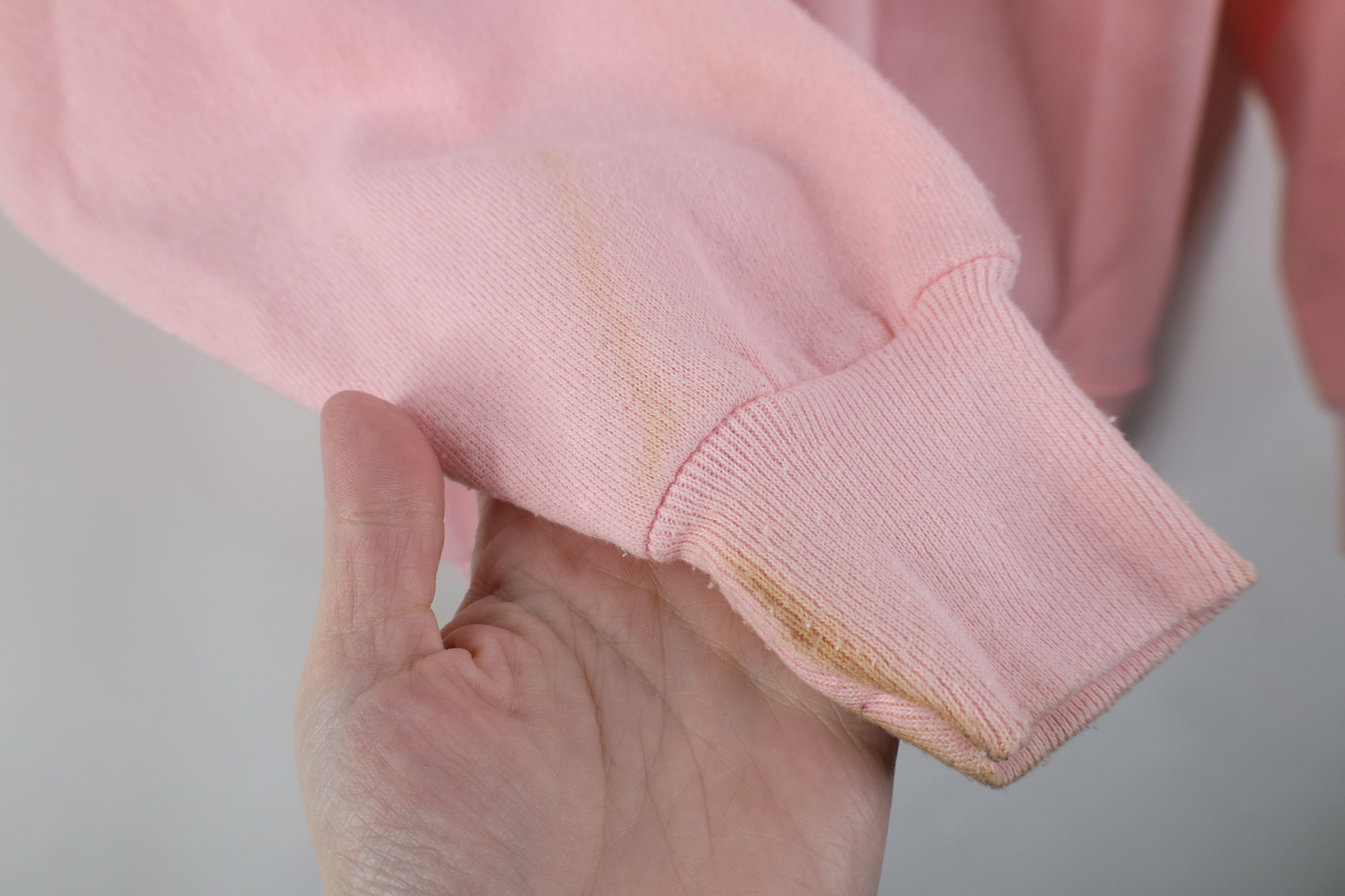 Vintage Vintage 80s 90s Streetwear Blank Crewneck Sweatshirt Pink Size S / US 4 / IT 40 - 8 Thumbnail