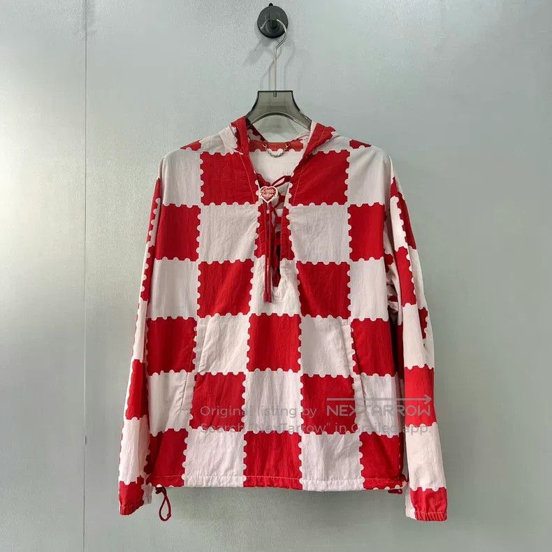 Louis Vuitton White and red checkerboard diving jacket