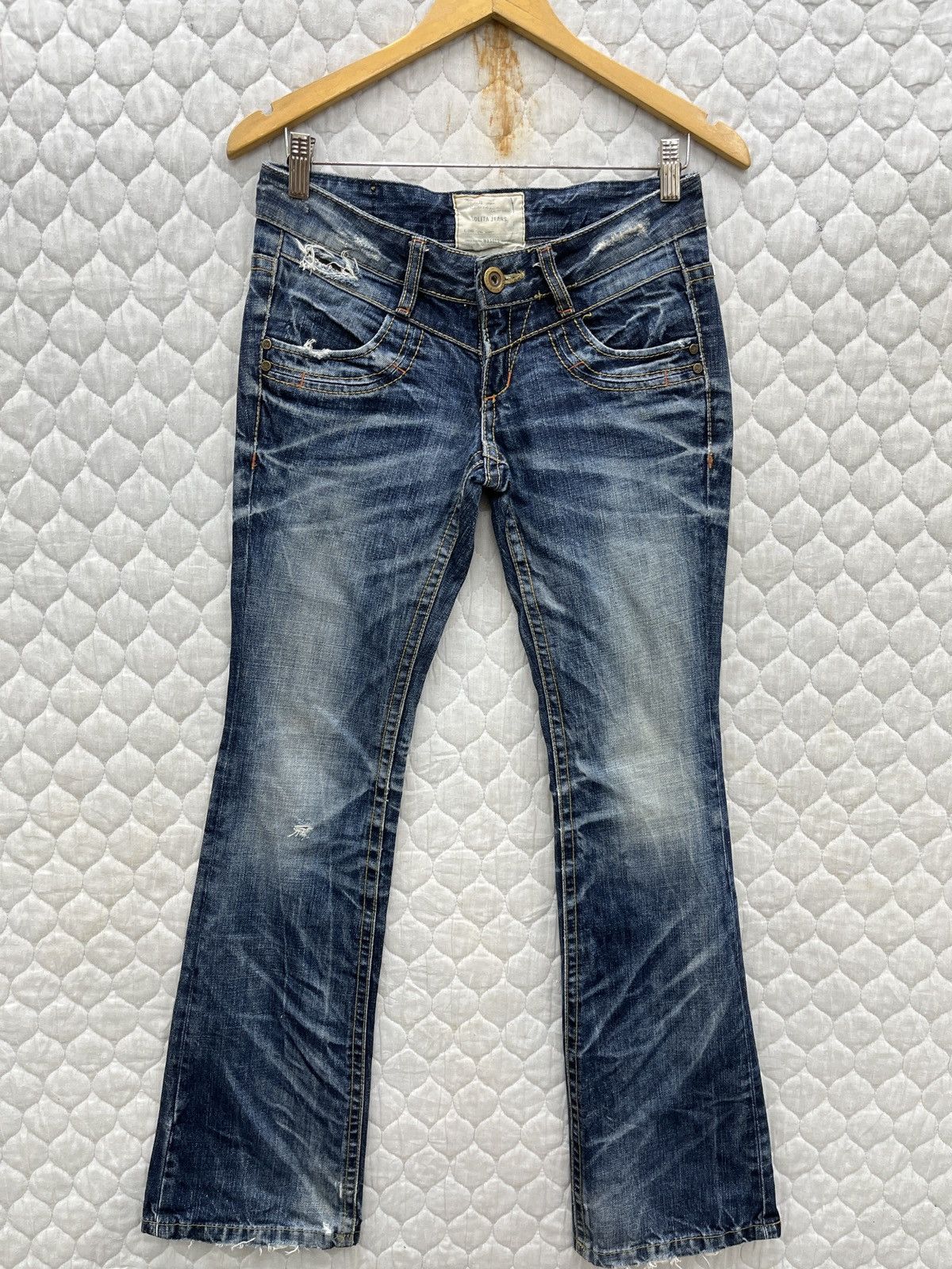 If Six Was Nine 🔥🔥🔥ARCHIVE LOLITA FLARE JEANS Size 29" - 1 Thumbnail