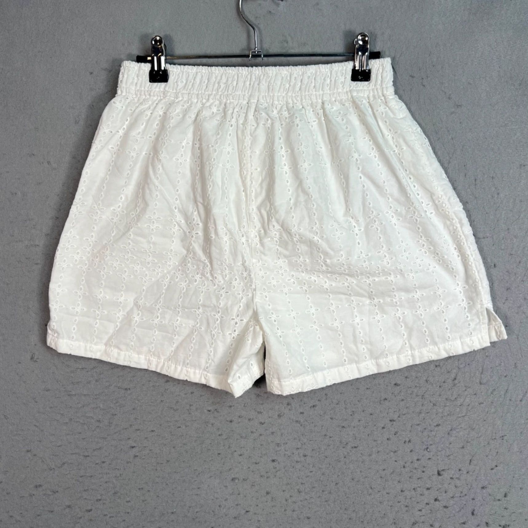 Onia Onia Womens PS White Embroidered Eyelet Pull-On Shorts Bermuda New with Tags Size 28" / US 6 / IT 42 - 2 Thumbnail