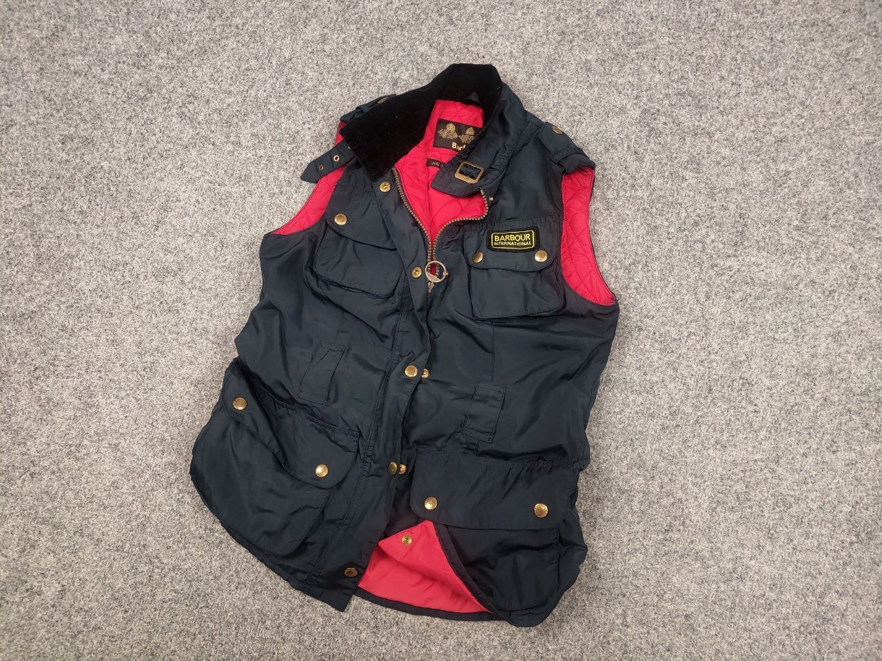 Barbour Barbour International Gold Navy Rainbow Vest Jacket Size M / US 6-8 / IT 42-44 - 3 Thumbnail