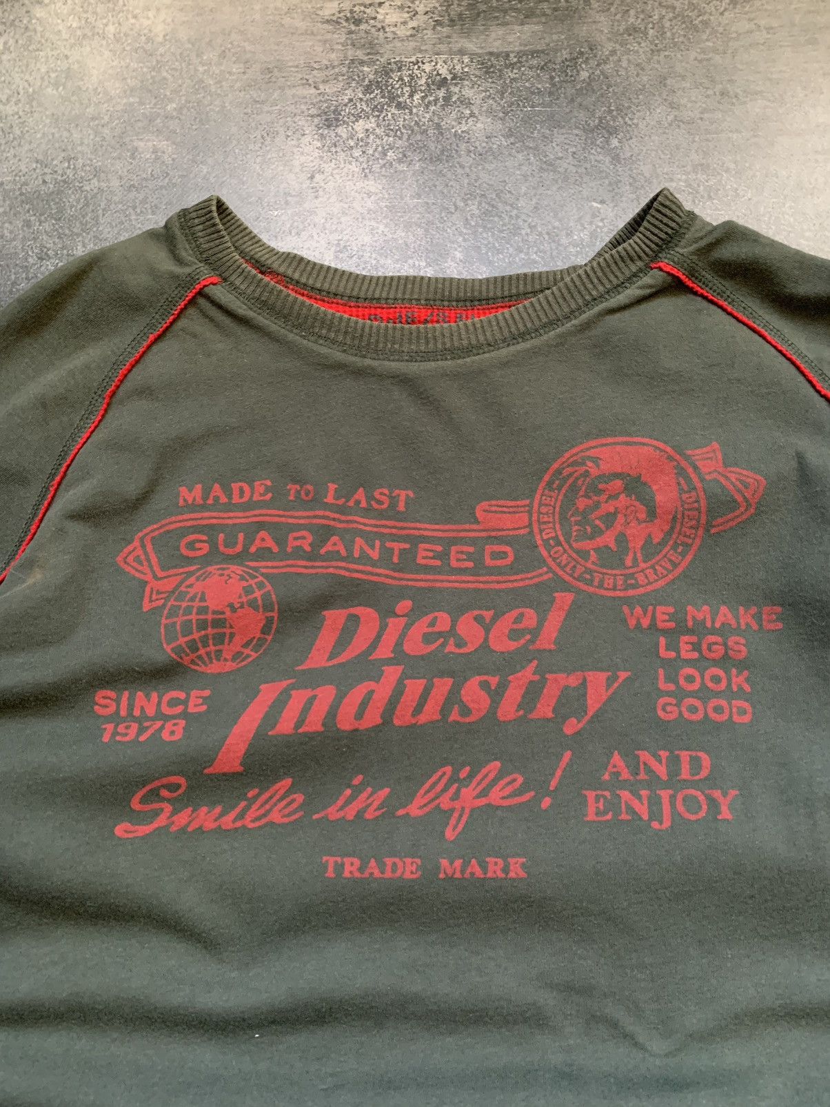 Designer × Japanese Brand × Vintage Diesel vintage y2k sweatshirt Size US XL / EU 56 / 4 - 4 Thumbnail