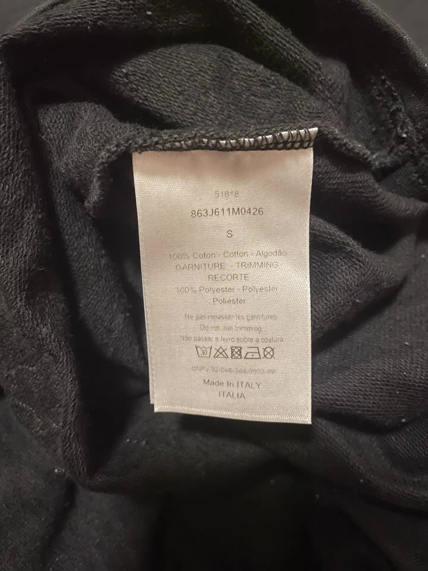 Dior Dior black short-sleeve T-shirt Size US S / EU 44-46 / 1 - 5 Thumbnail