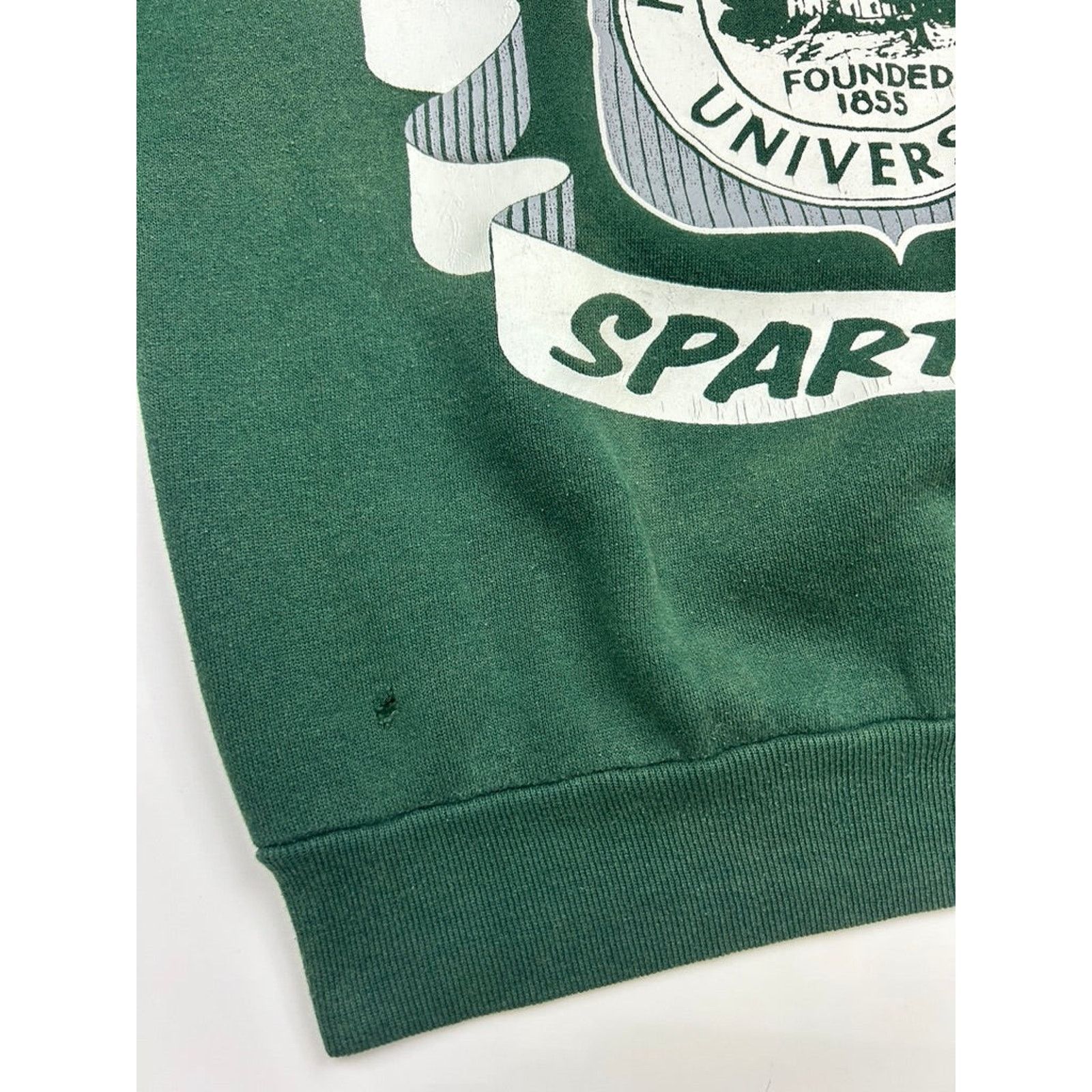 NCAA Vintage 60s/70s Michigan State Crest Sweatshirt L Size US L / EU 52-54 / 3 - 6 Thumbnail