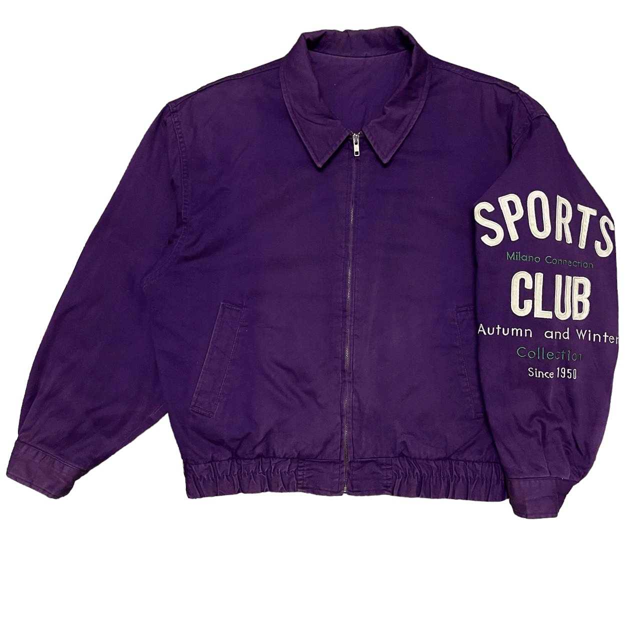 Japanese Brand 🔥Purple🔥Vintage Milano Connection Embroidery Jacket Size US L / EU 52-54 / 3 - 1 Thumbnail