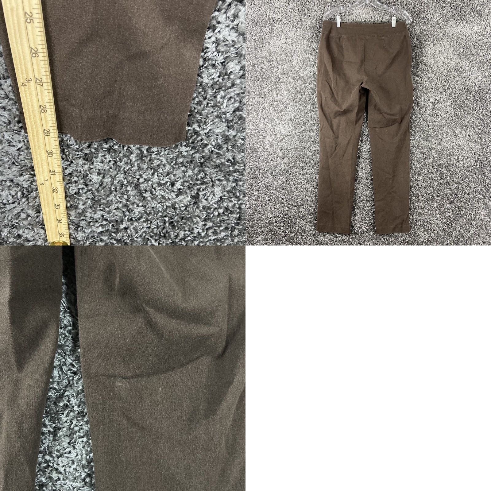 Vintage Chico's Pants Women 0.5 Brown Slimming Skinny Ankle Size 25" / US 0 / IT 36 - 8 Thumbnail