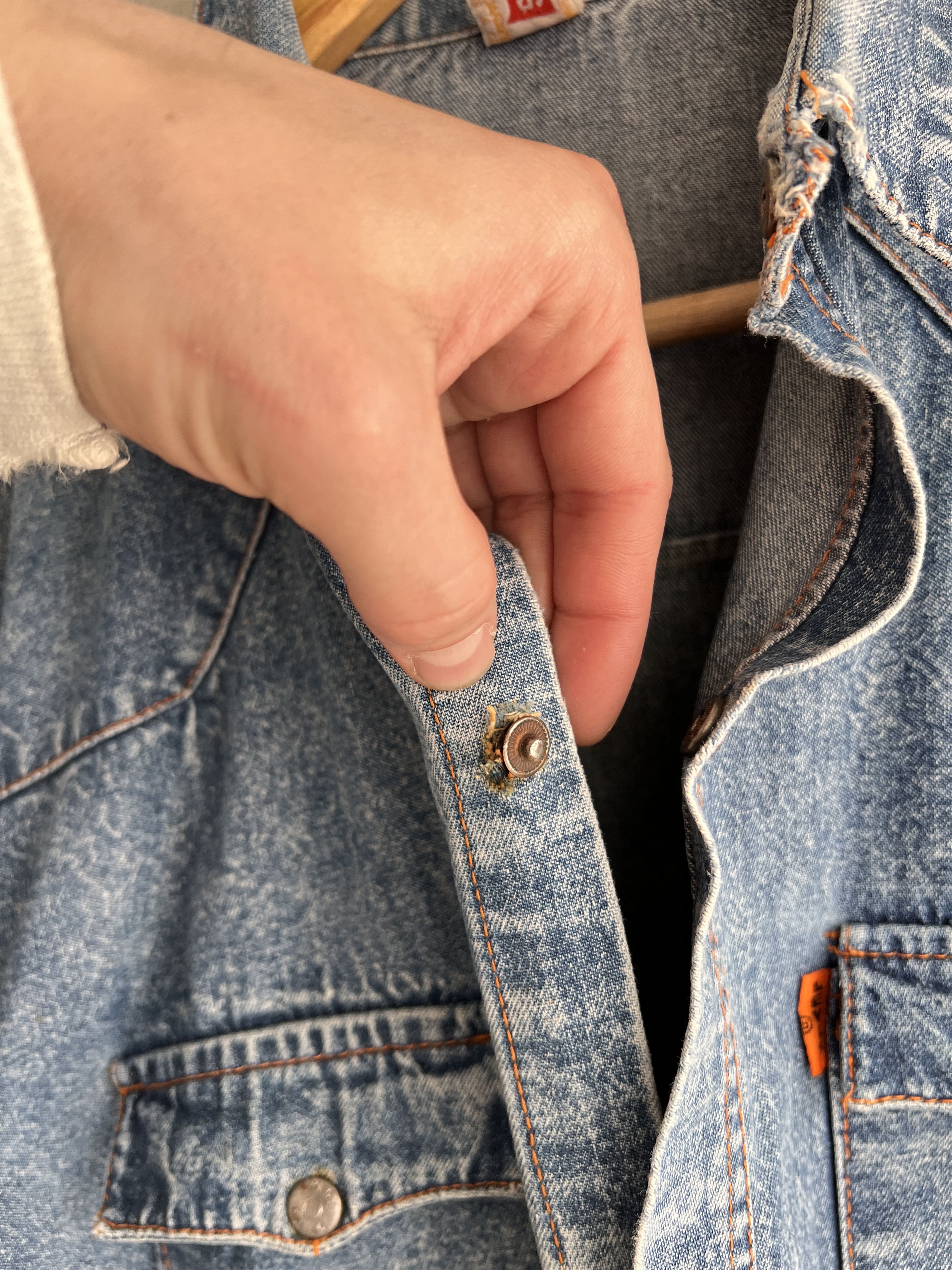 Levi's Vintage Clothing Archive 70s 80s Levis vintage orange tab western denim shirt Size US L / EU 52-54 / 3 - 12 Thumbnail