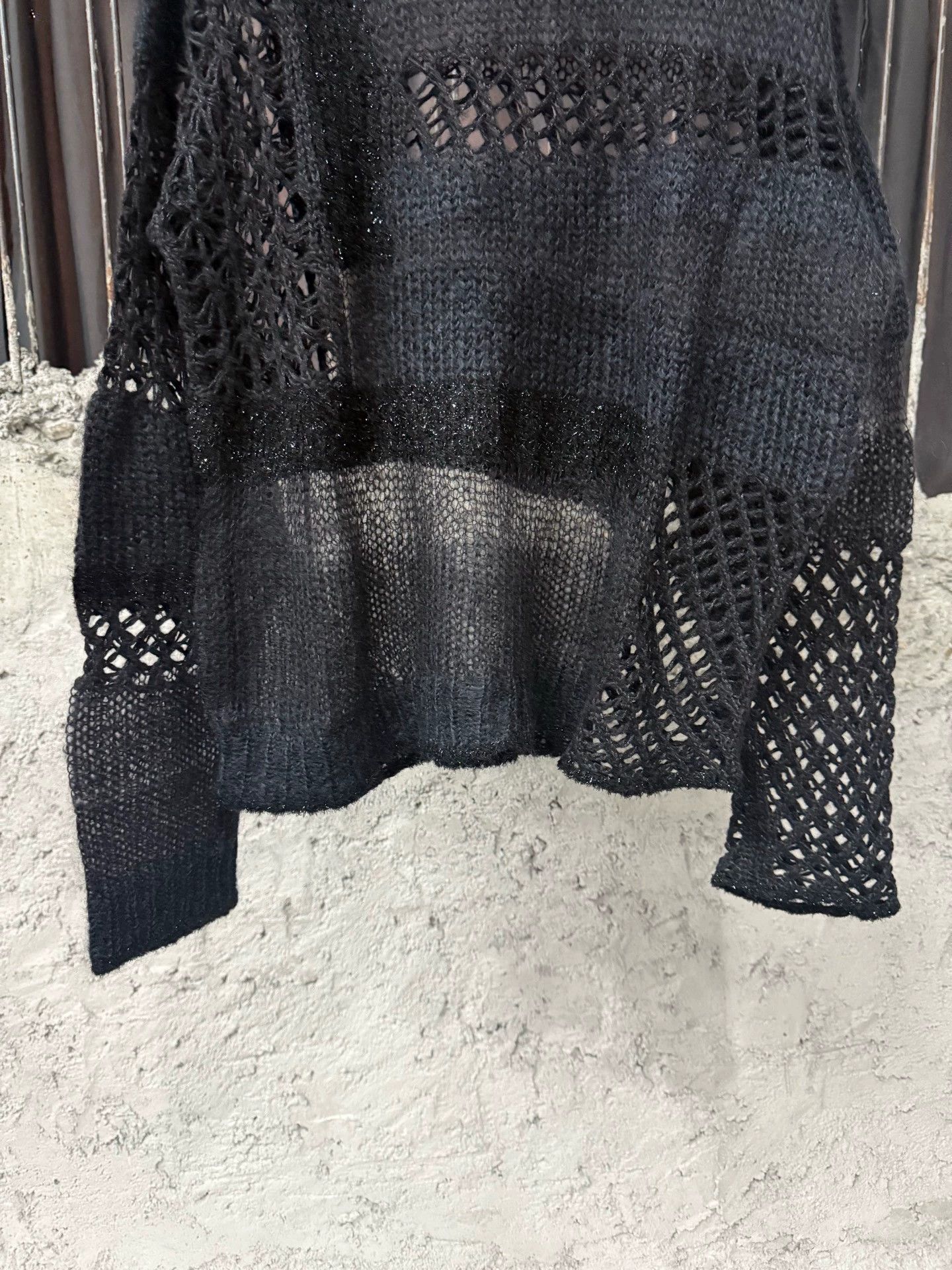 Saint Laurent Paris SAINT LAURENT SLP Openwork Knit Sweater XS New Size XS / US 0-2 / IT 36-38 - 4 Thumbnail