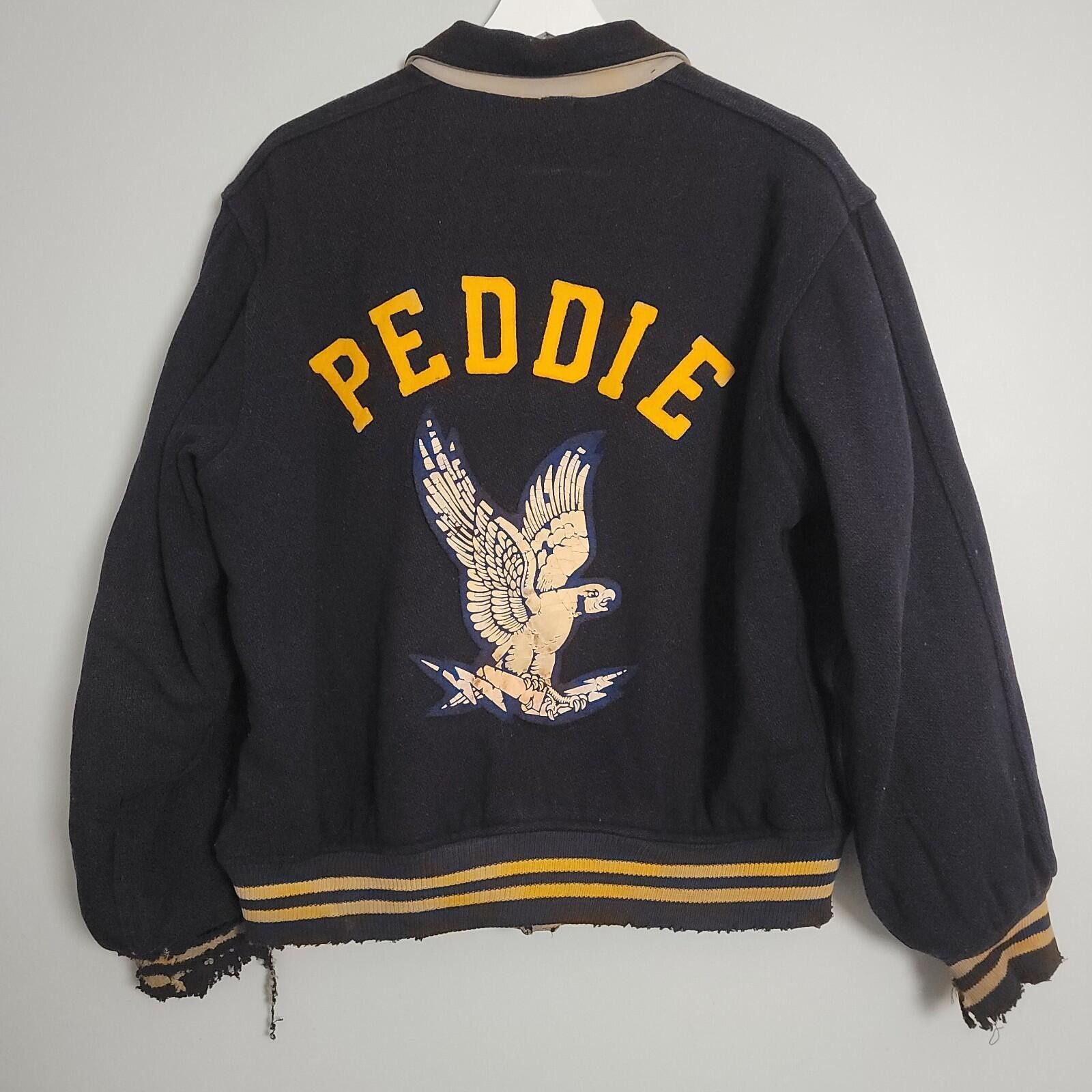 Champion Vintage 1940s Champion Running Man Varsity Jacket Size US L / EU 52-54 / 3 - 3 Thumbnail