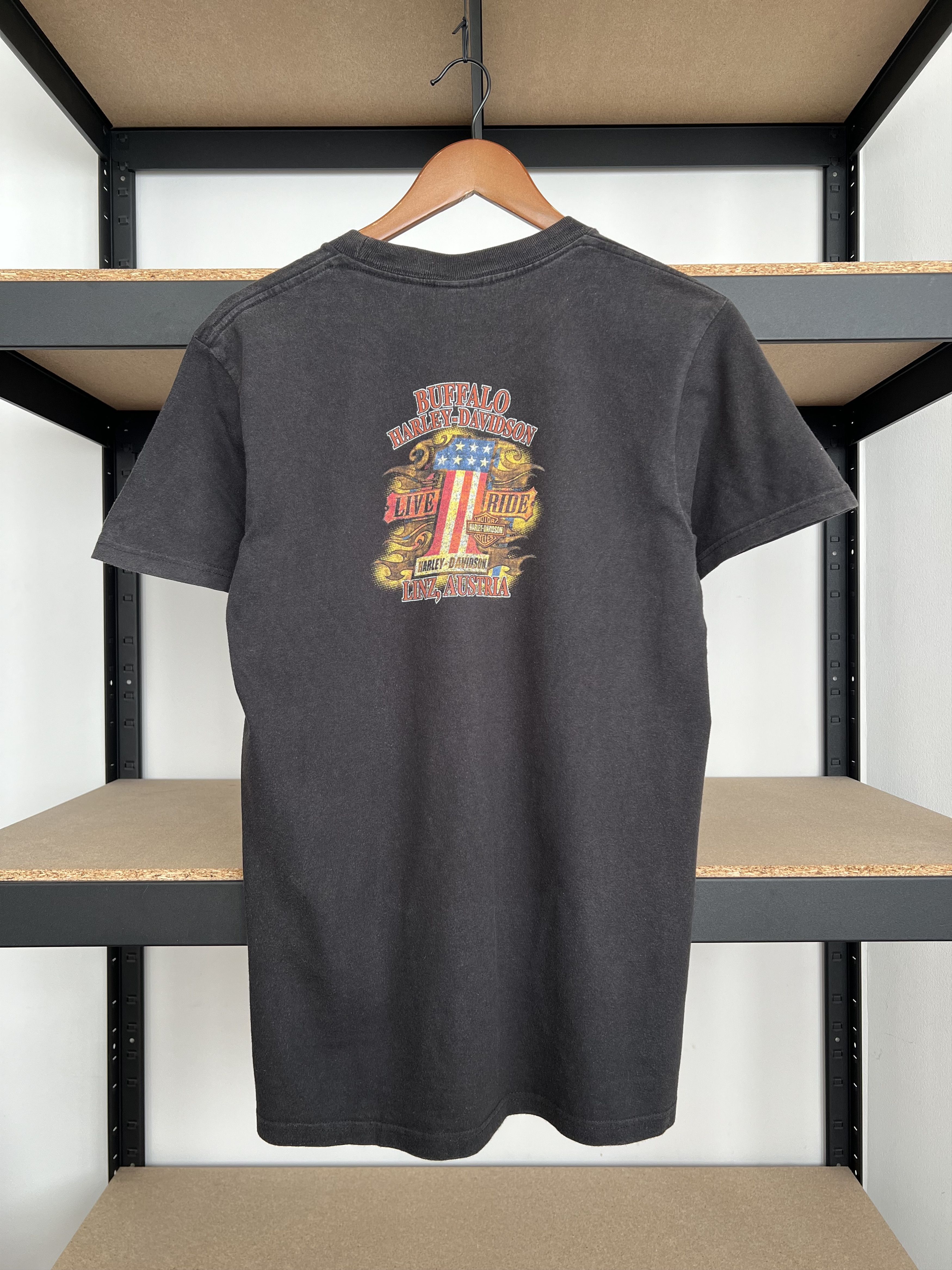 Harley Davidson Vintage 2000s Harley Davidson Joker Clown Austria T-shirt Size US M / EU 48-50 / 2 - 2 Thumbnail
