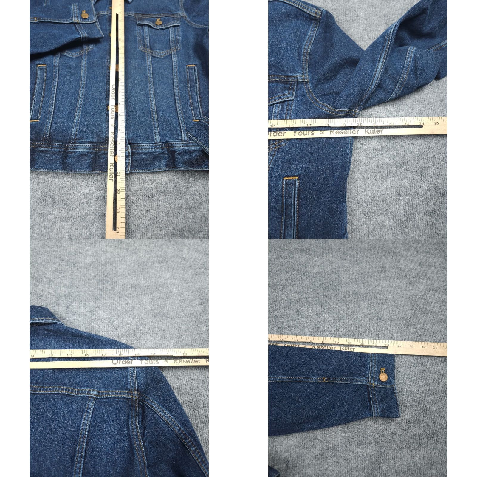 J.Crew J.CREW Denim Jean Jacket Women Medium Blue Cropped Button Stretch NWT Local? Not local. Size 32" / US 10 / IT 46 - 8 Thumbnail