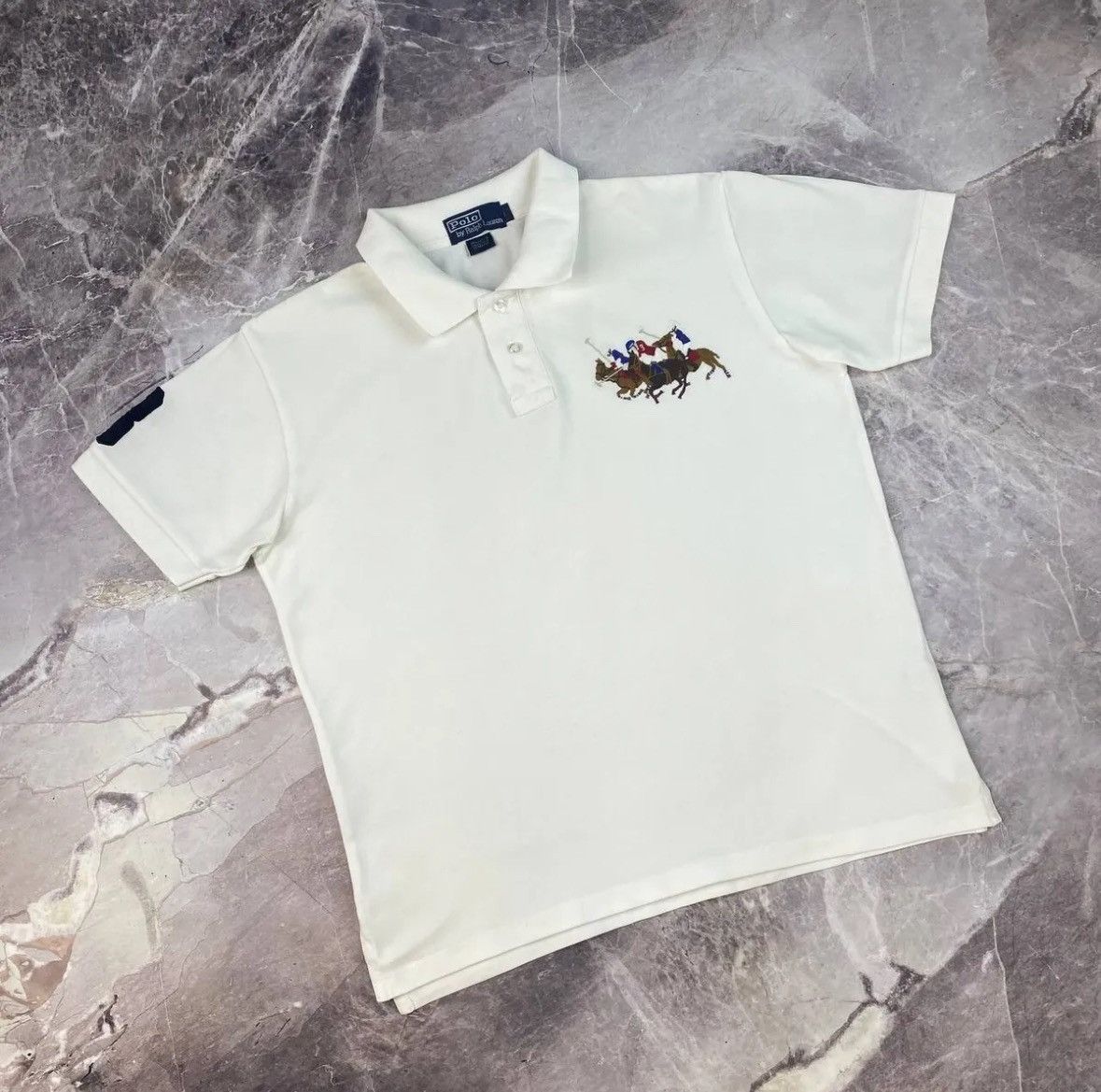 Designer × Polo Ralph Lauren POLO RALPH LAUREN Men's Classic Fit Triple Pony Embroidered Size US L / EU 52-54 / 3 - 3 Thumbnail