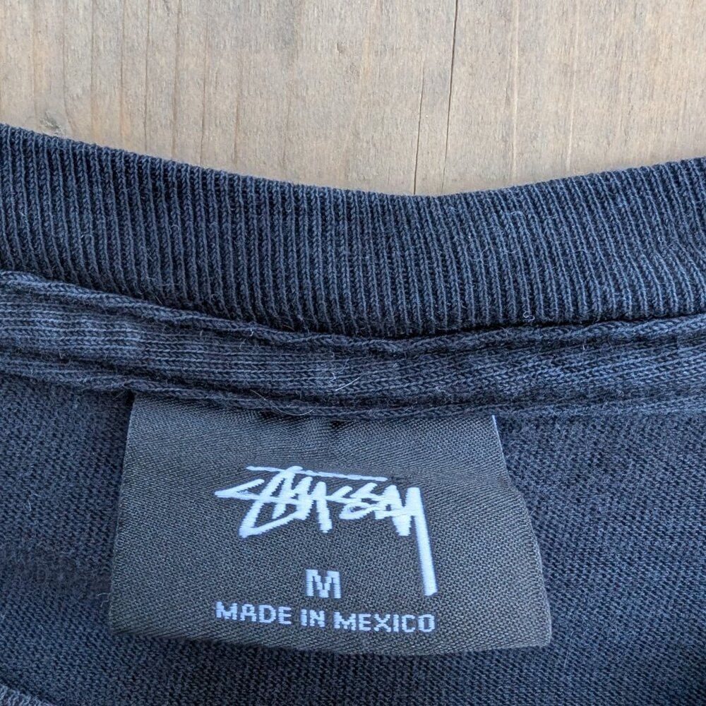 Stussy Stussy T-Shirt Men's M Black Graphic Long Sleeve Streetwear Size US M / EU 48-50 / 2 - 4 Thumbnail
