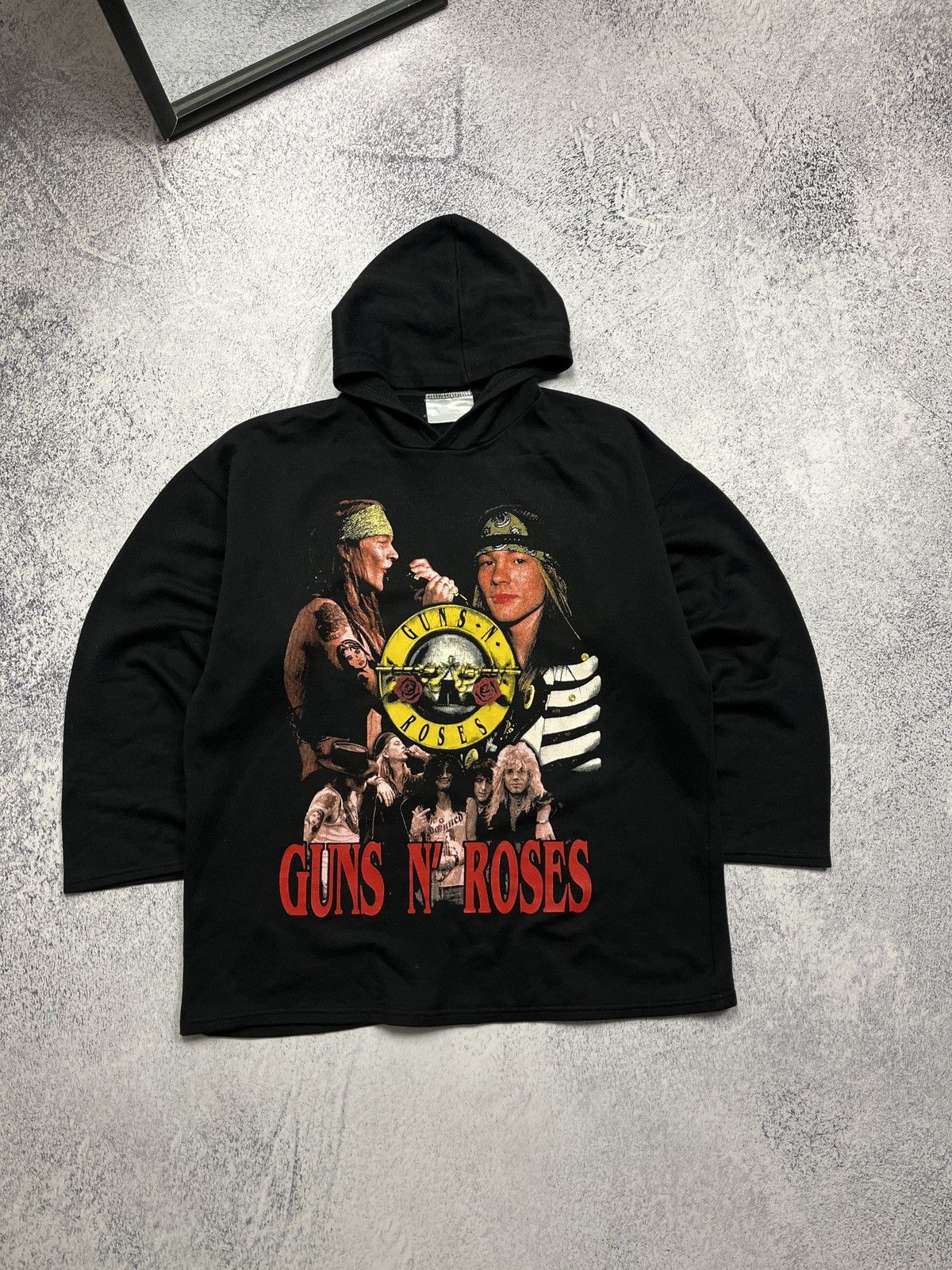 Band Tees Guns N’ Roses Crazy Big Logo Print Hoodie Rare Band Tee Y2k Size US XL / EU 56 / 4 - 1 Thumbnail