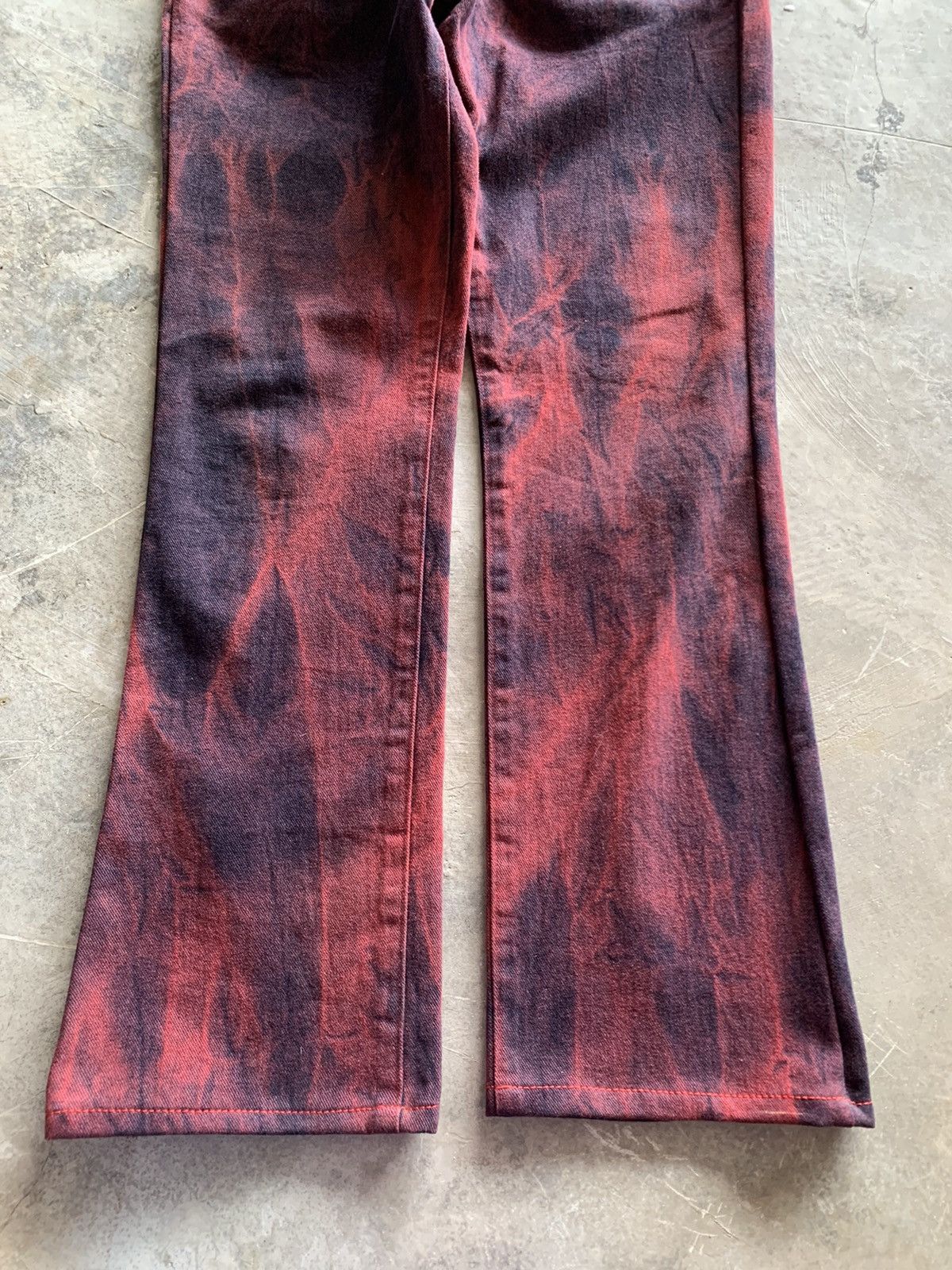 If Six Was Nine flare smoky red black bobson jeans japanese Size US 30 / EU 46 - 8 Thumbnail