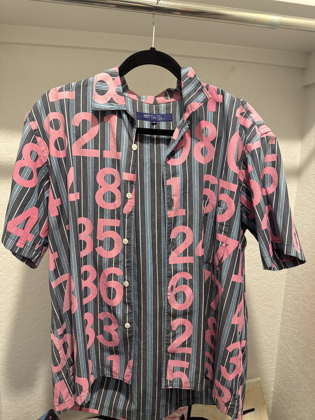 Comme des Garcons × Junya Watanabe Junya Watanabe “Numbers” button up shirt AD2002 Size US M / EU 48-50 / 2 - 7 Thumbnail