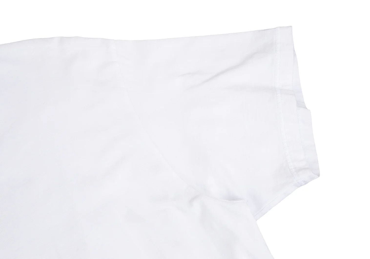 Yohji Yamamoto Cotton Jersey Round Cut T-Shirt in White Size US S / EU 44-46 / 1 - 6 Thumbnail