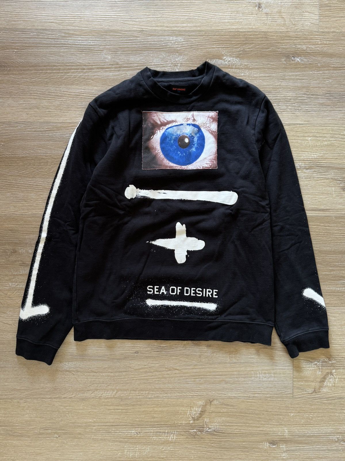 image of Raf Simons Sea Of Desire Fw12 Sweater in Black, Men's (Size Medium)