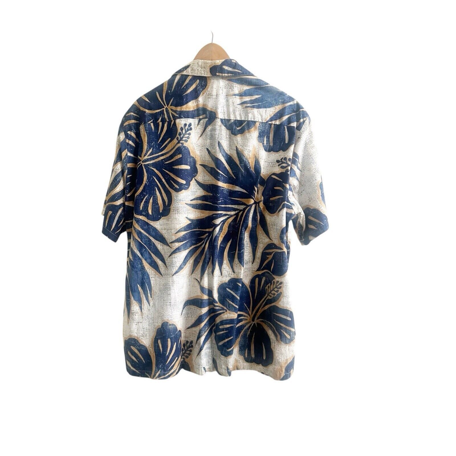 Hilo Hattie Hilo Hattie Men’s Hawaiian Shirt Size XL Tan Blue Cotton Size US XL / EU 56 / 4 - 2 Thumbnail