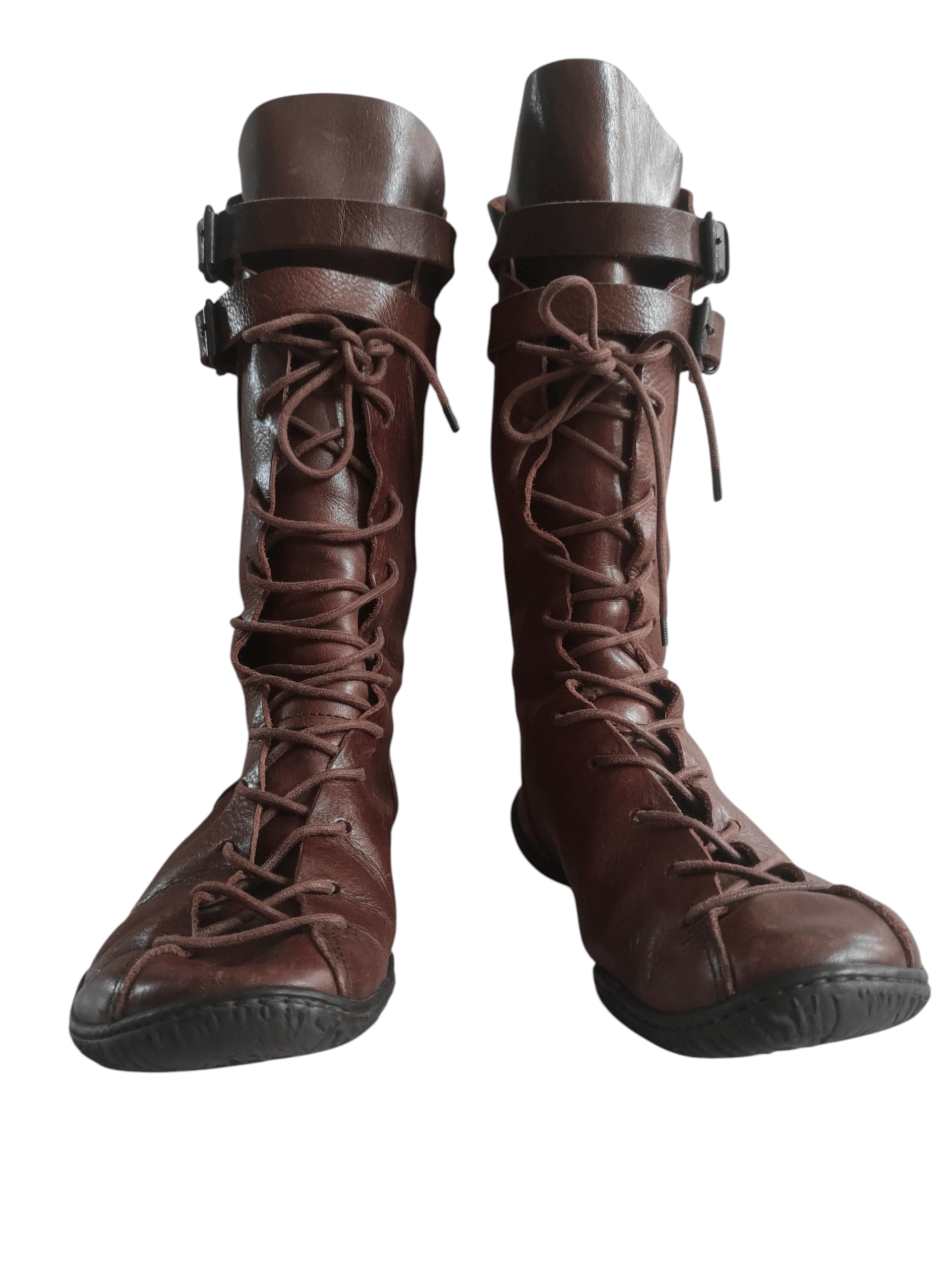 Trippen Trippen Belted Leather Women's Knee Flat Boots Made Germany Size US 7 / IT 37 - 4 Thumbnail