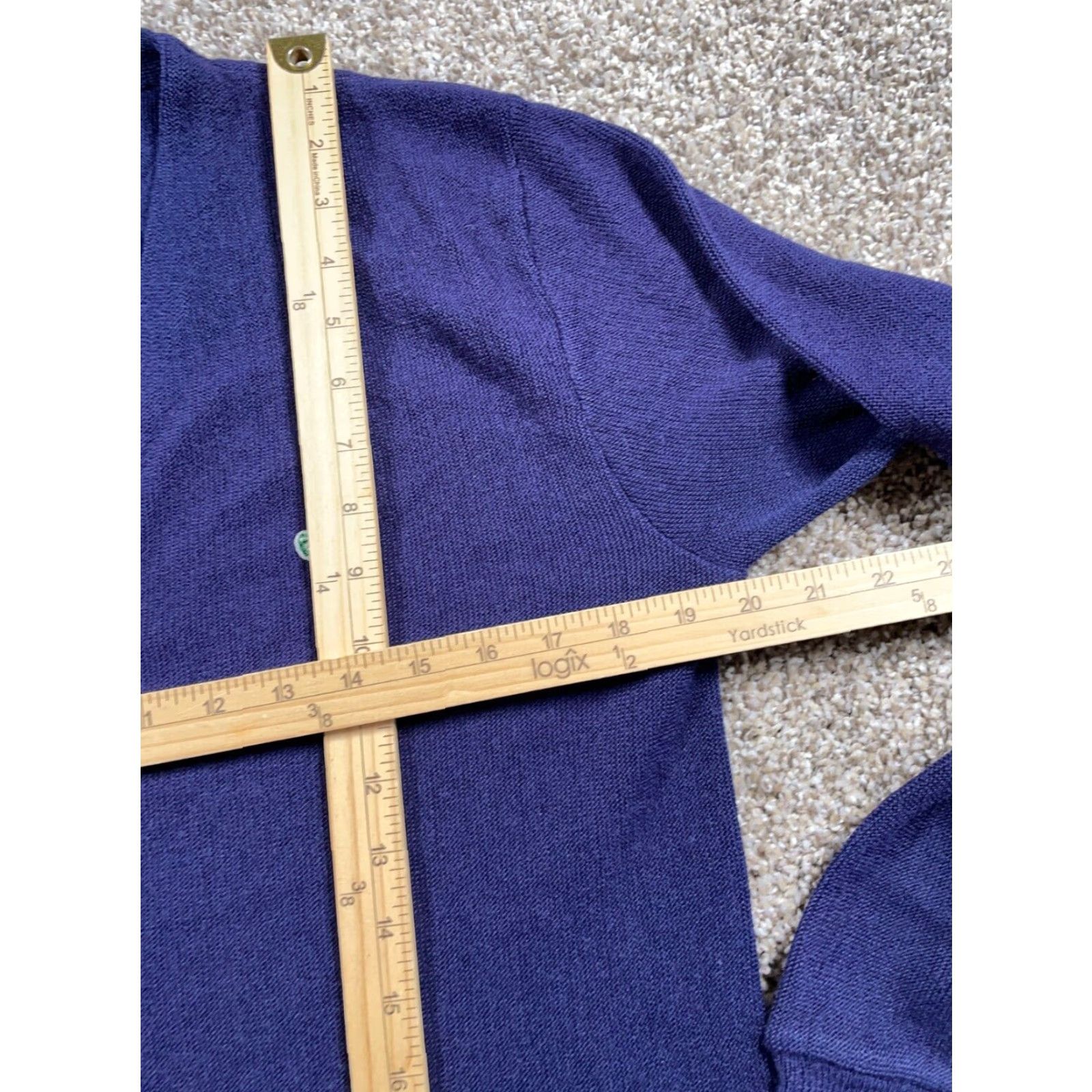 Vintage VINTAGE King Sportswear Cardigan Sweater Adult Medium Dark Blue Acrylic 80s Casual Mens Size US M / EU 48-50 / 2 - 6 Thumbnail