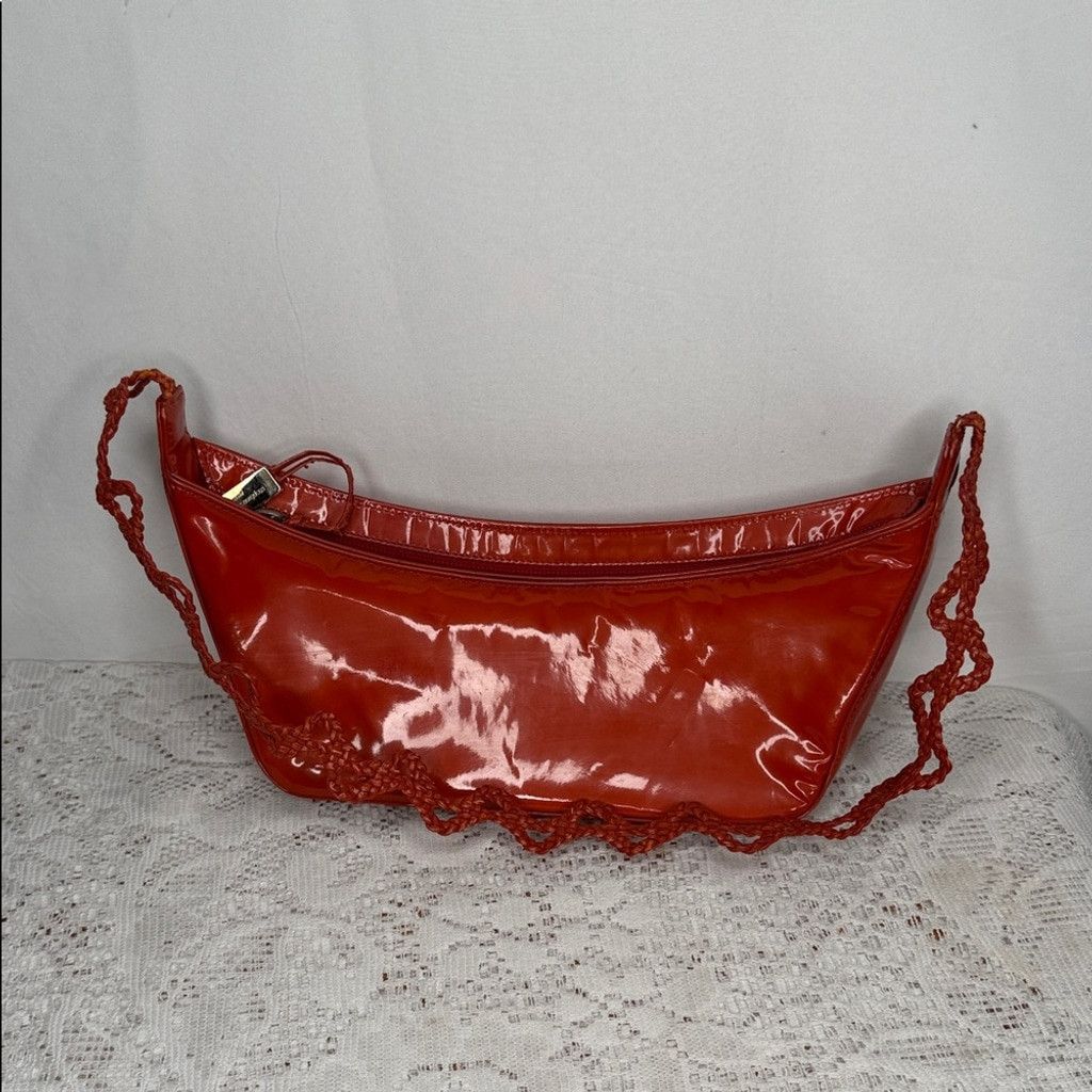 The Unbranded Brand Vintage Stephane Kelian Paris braid rope patent leather bag Size ONE SIZE - 1 Thumbnail